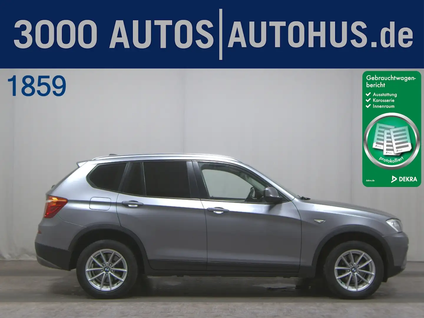 BMW X3 xDrive 20 d 4x4 Navi Xenon el.Heck RFK SHZ Grau - 1