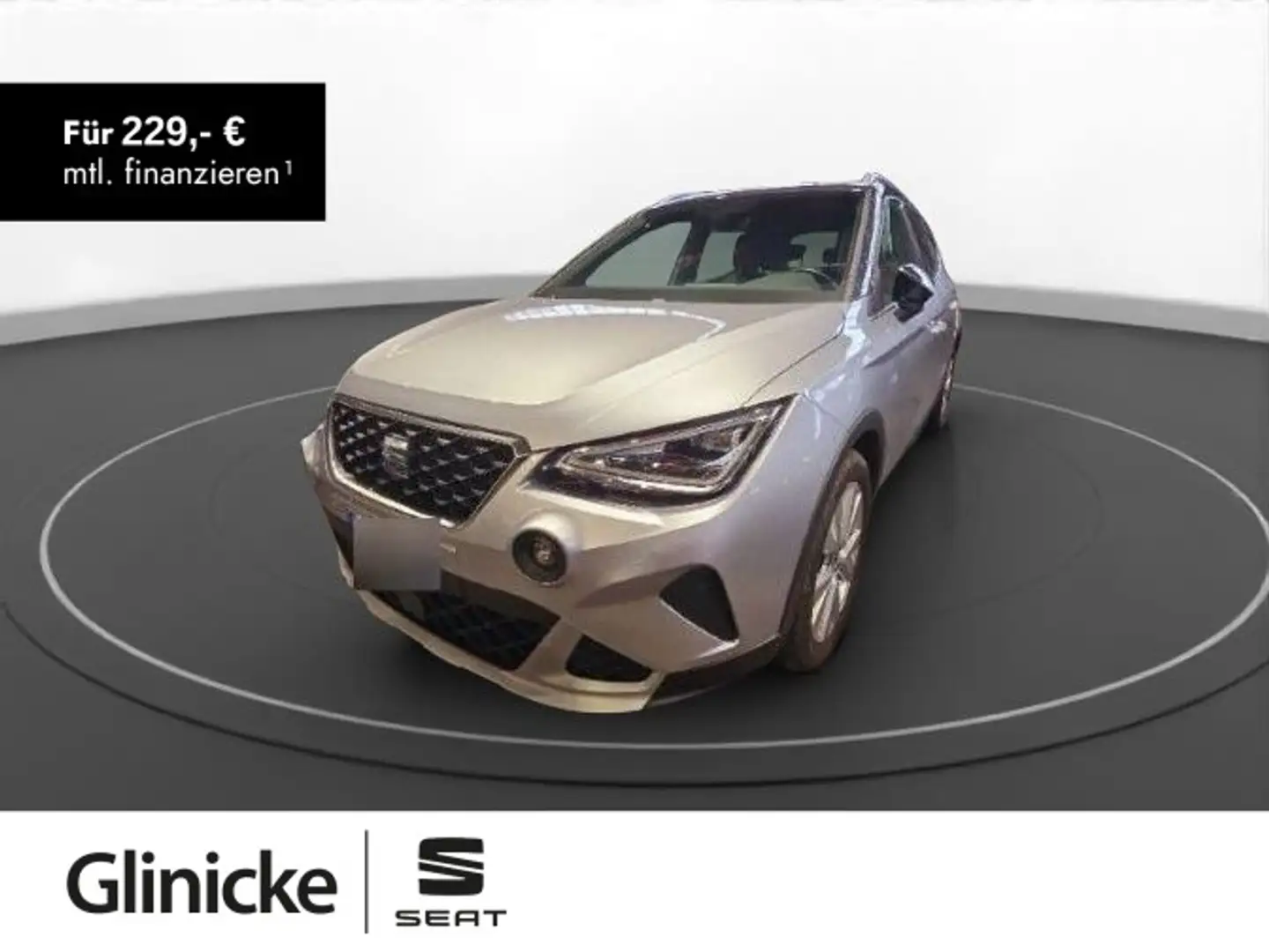 SEAT Arona 1.0 TSI Xperience Klima PDC LED DSG Silber - 1