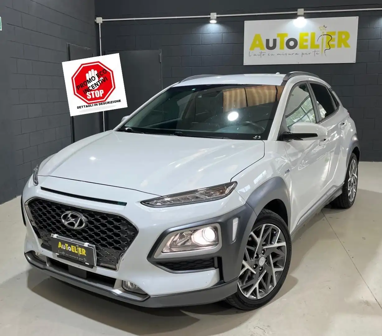 Hyundai KONA Kona I 2017 1.6 hev Xprime 2wd dct Weiß - 1