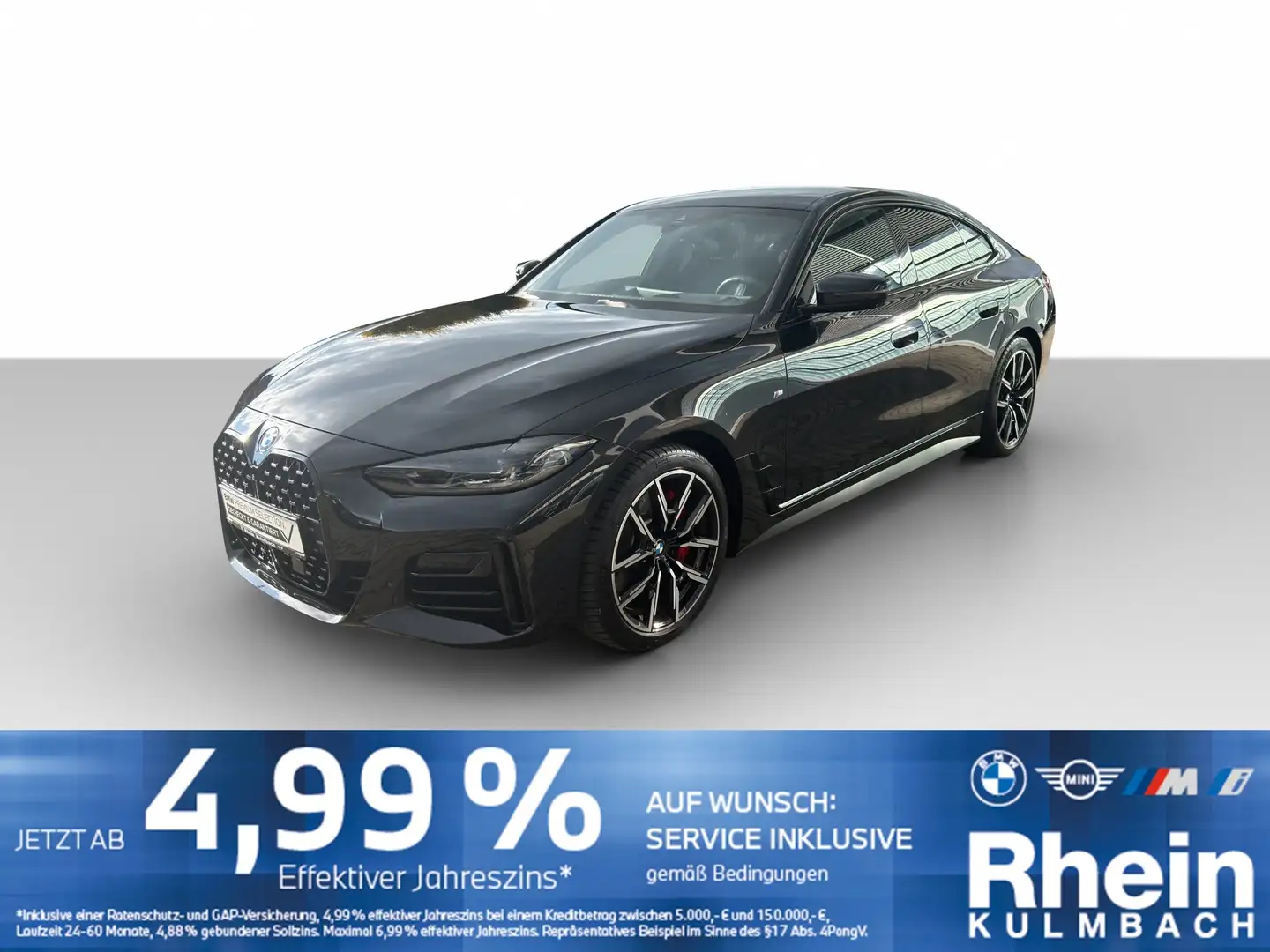 BMW 420 d xDrive Gran Coupé M Sport Navi LED AHK Park Navi Noir - 1