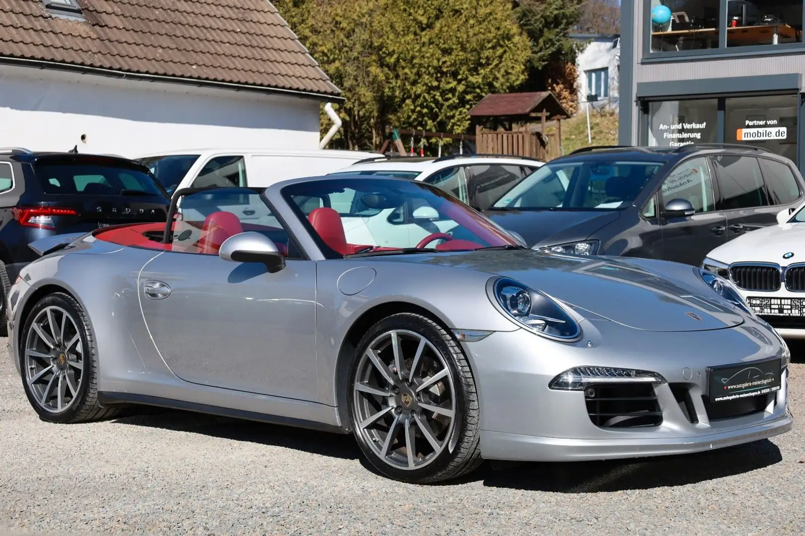 Porsche 991 911 Carrera 4 Cabriolet/Schalter/Sp.-Aga/Bose/Vo Argent - 1