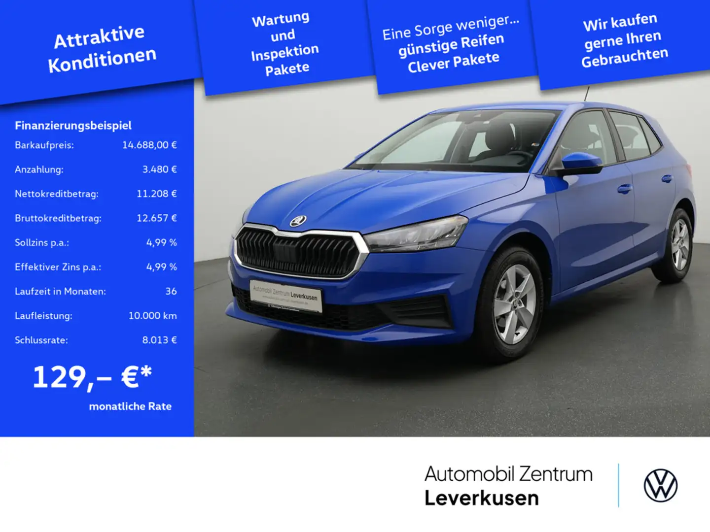 Skoda Fabia CARPLAY LED KAMERA KLIMA Schwarz - 1