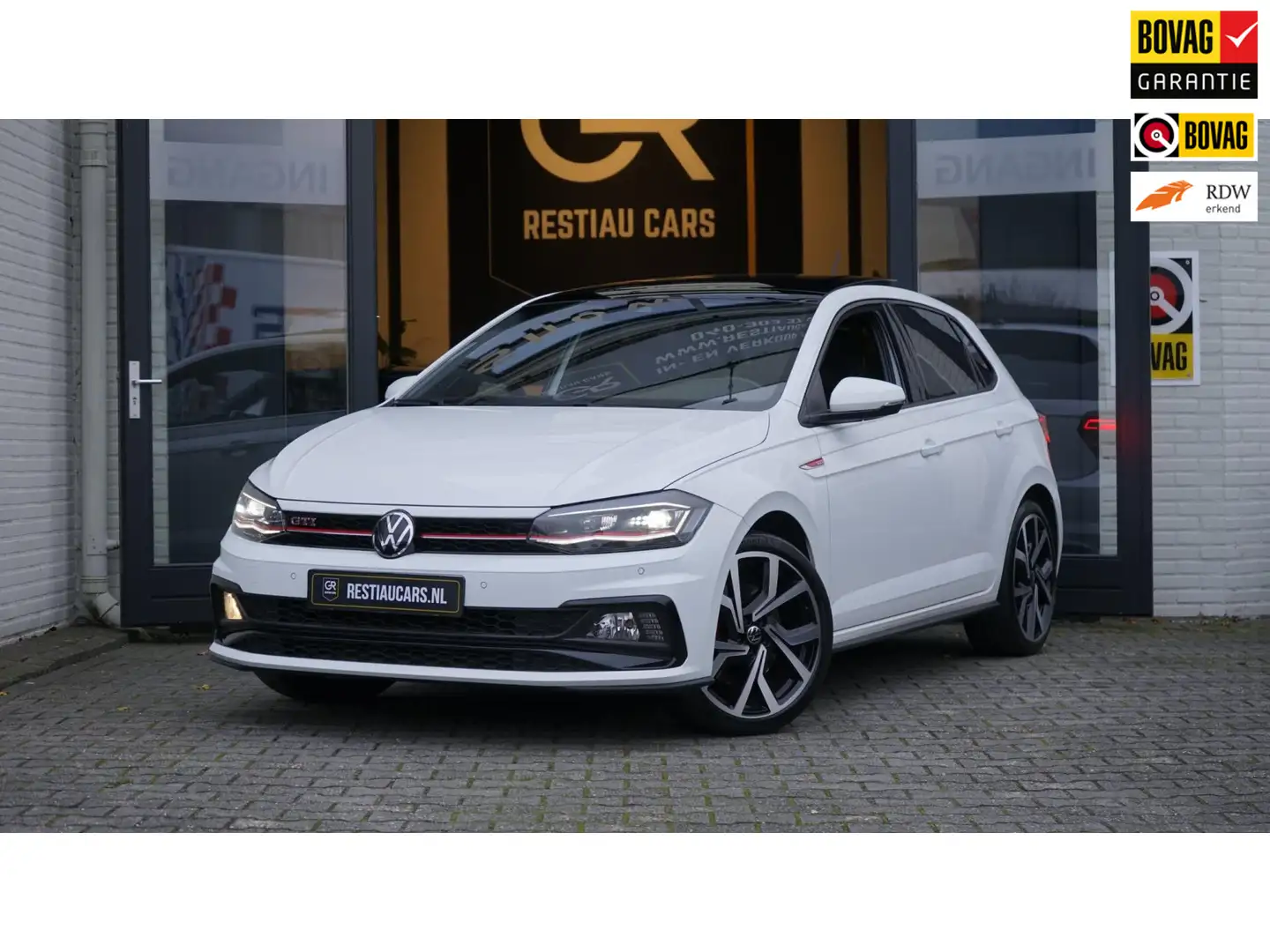 Volkswagen Polo GTI 2.0 TSI AUTOMAAT-ACC-BEATS-CAMERA-CARPLAY-KEYLESS- Wit - 1