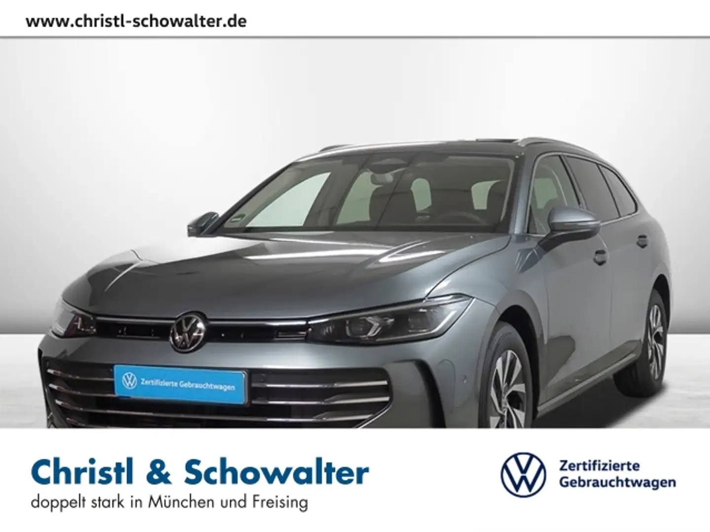 Volkswagen Passat 2.0 TDI DSG Business AHK MATRIX ACC NAVI Grijs - 1