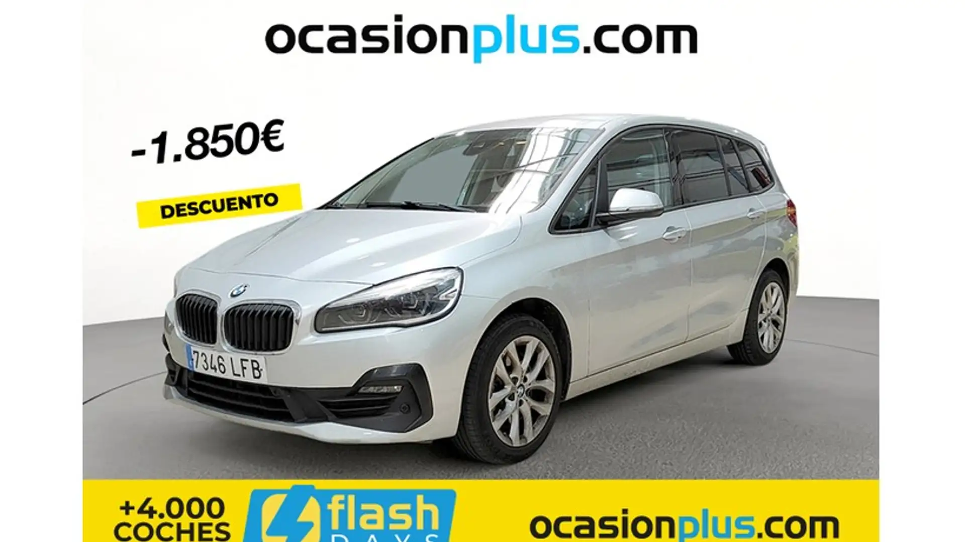 BMW 218 218dA Gran Tourer Plateado - 1
