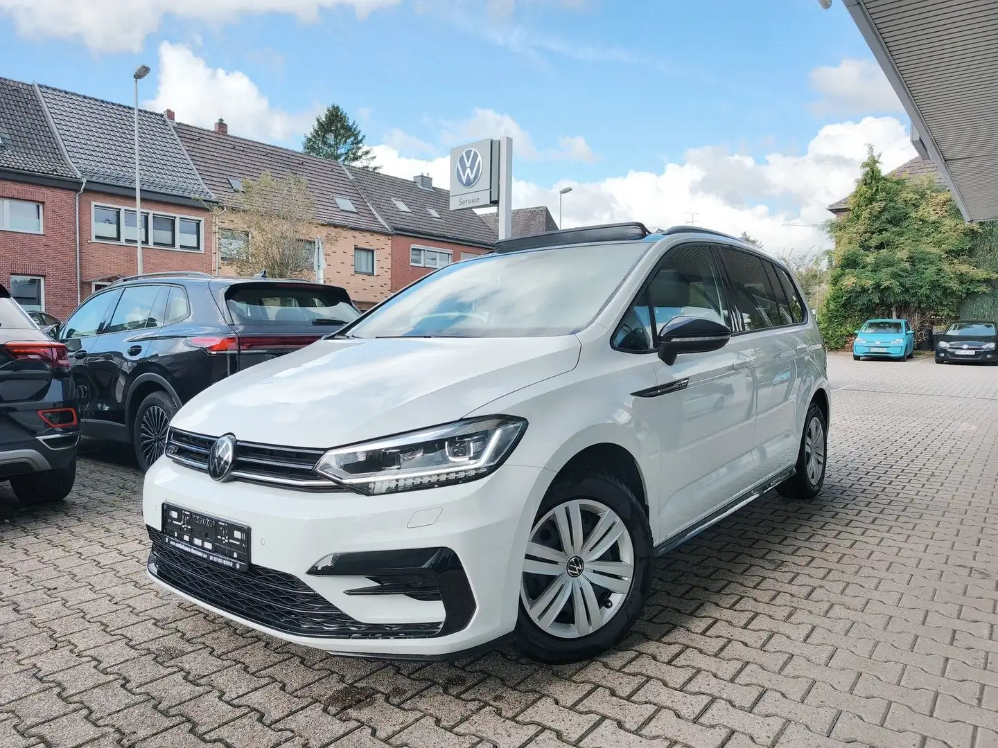 Volkswagen Touran Highline PANO,Kessy,R-Line Black,7-Sitze Blanc - 1