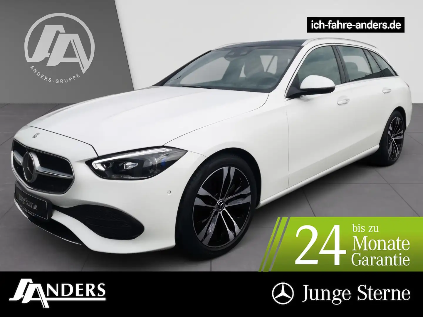 Mercedes-Benz C 200 T Avantgarde+DIGITAL+Sthz+AHK+Distr+Pan+36 Bianco - 1