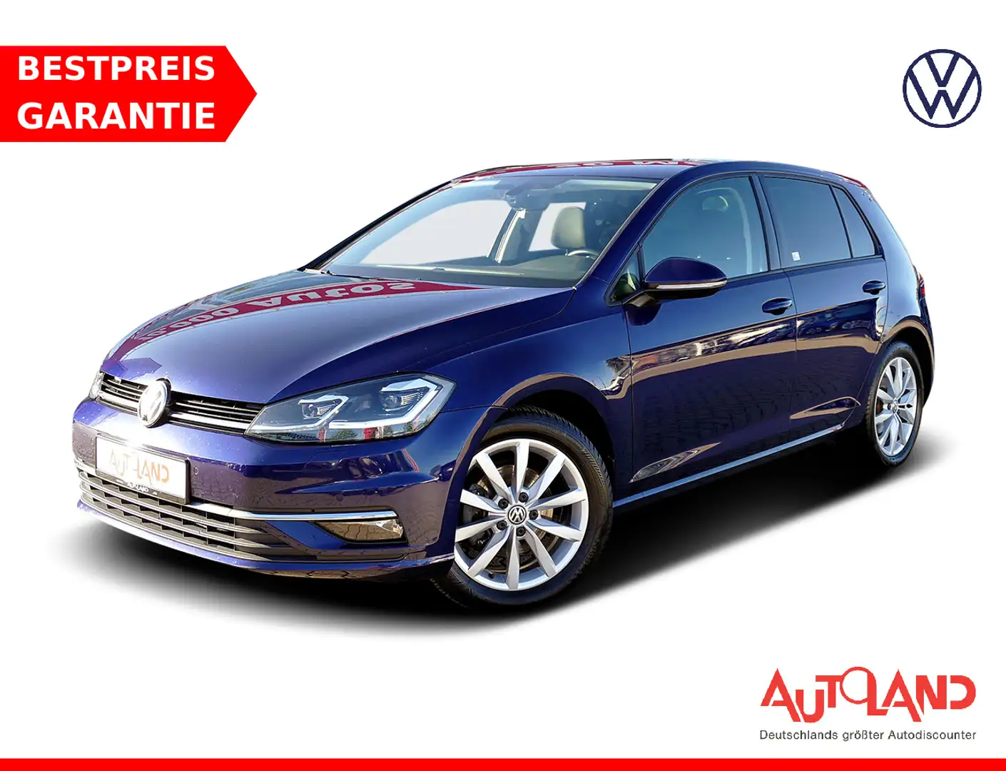 Volkswagen Golf VII 1.5 TSI Highline DSG LED Navi ACC PDC Bleu - 1