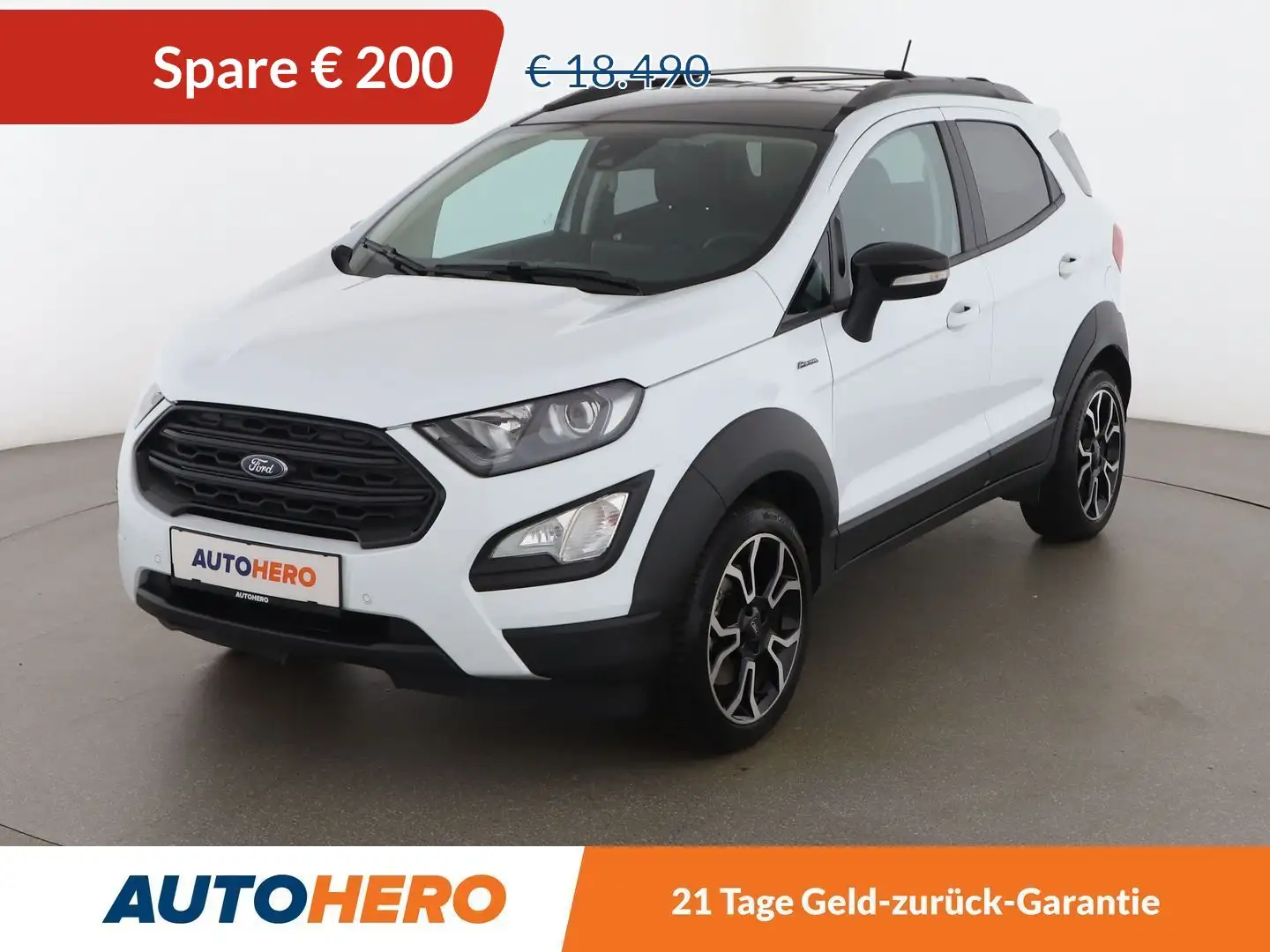 Ford EcoSport 1.0 EcoBoost Active *CAM*NAVI*B&O*TOT*SHZ*BT* Weiß - 1