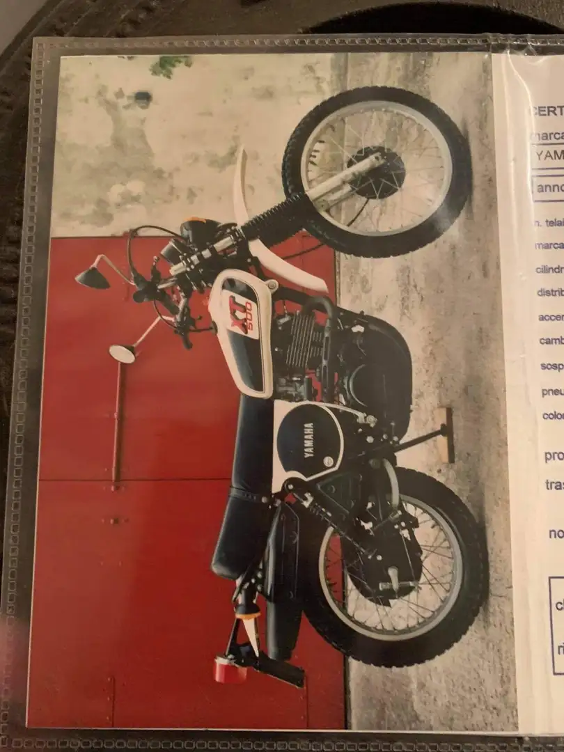 Yamaha XT 500 Bianco - 1