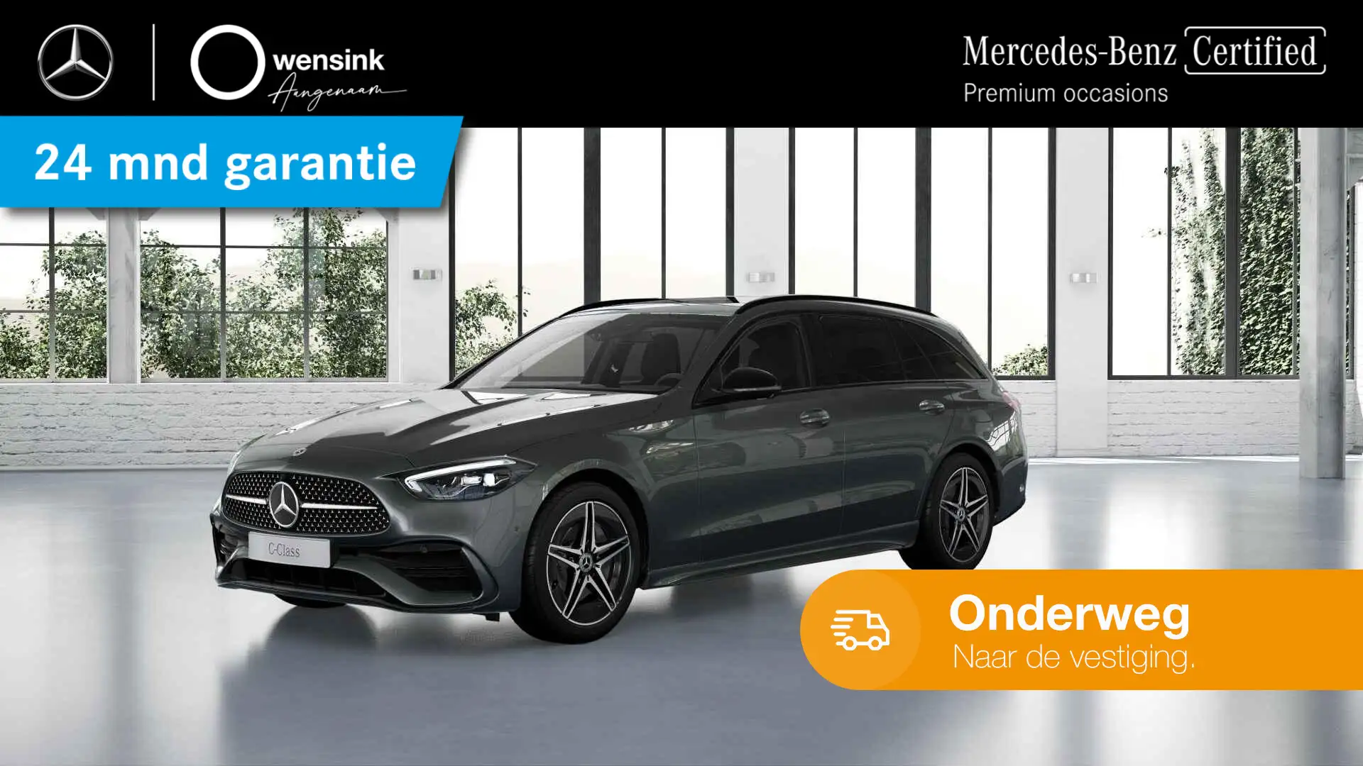 Mercedes-Benz C 300 Estate e AMG Line | Night | Panoramadak | Trekhaak Grijs - 1