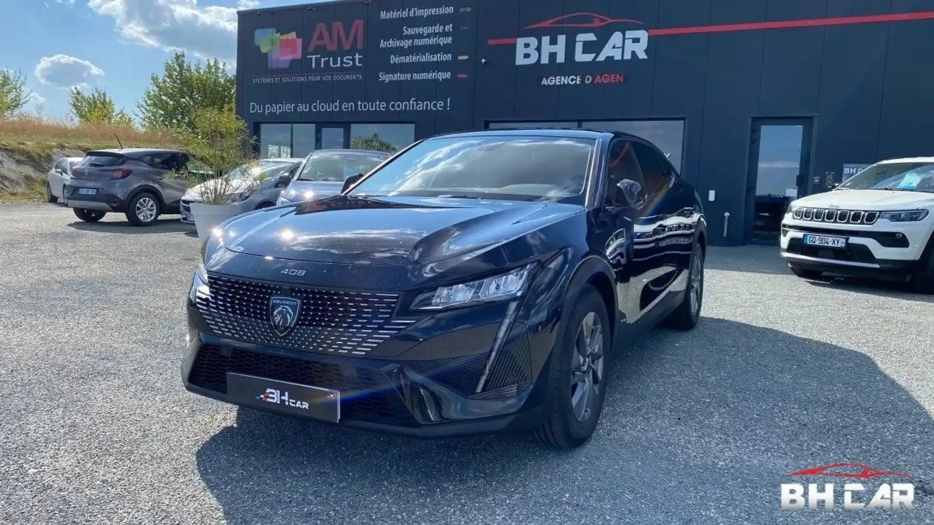 Peugeot 408 1.2 145 MHEV HYBRID GT E-DCS6 BVA Noir - 1