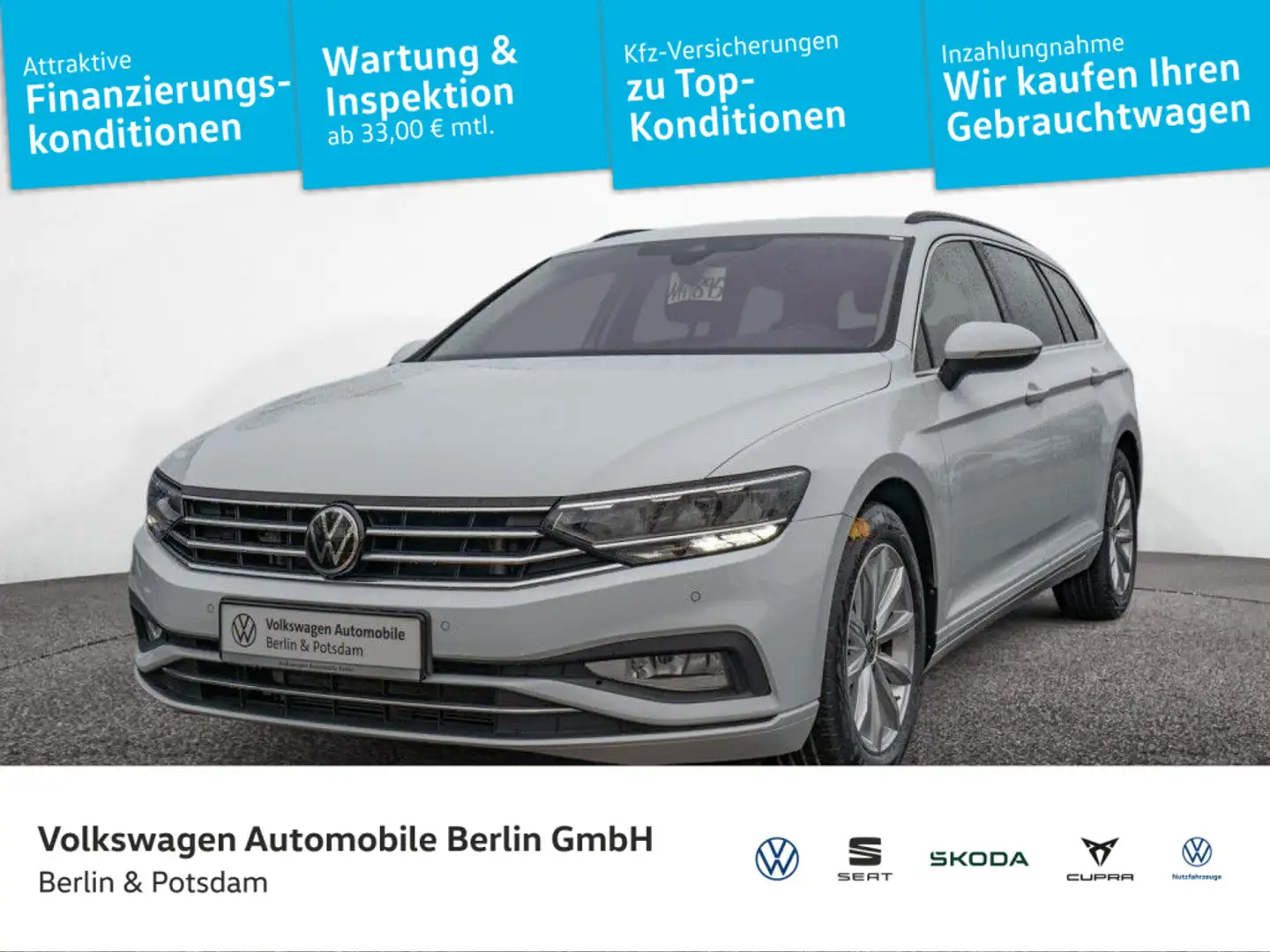 Volkswagen Passat Variant 2.0 TDI DSG Business Navi R-Kam L Weiß - 1