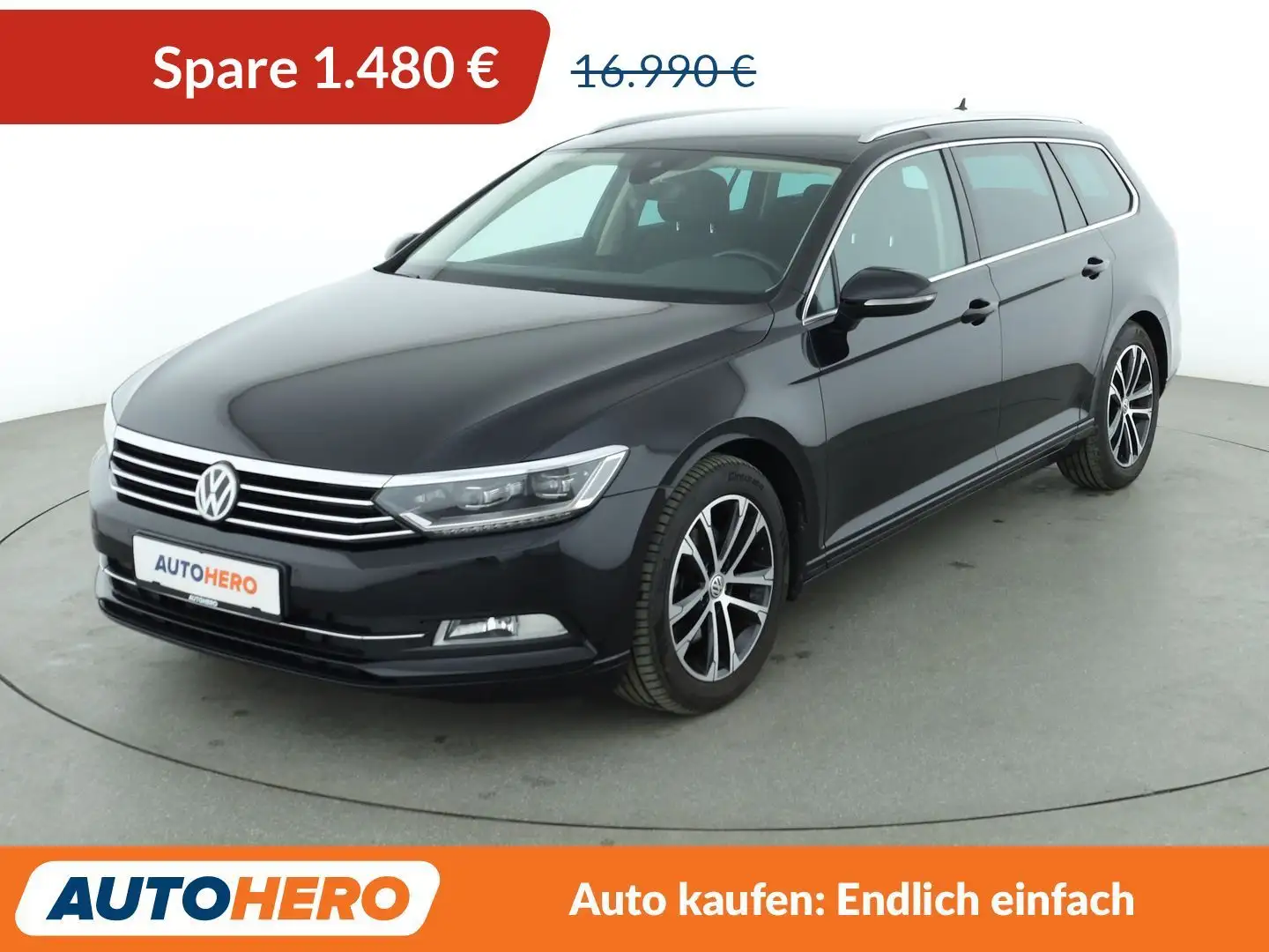 Volkswagen Passat 1.6 TDI Comfortline BlueMotion*NAVI*CAM* Schwarz - 1