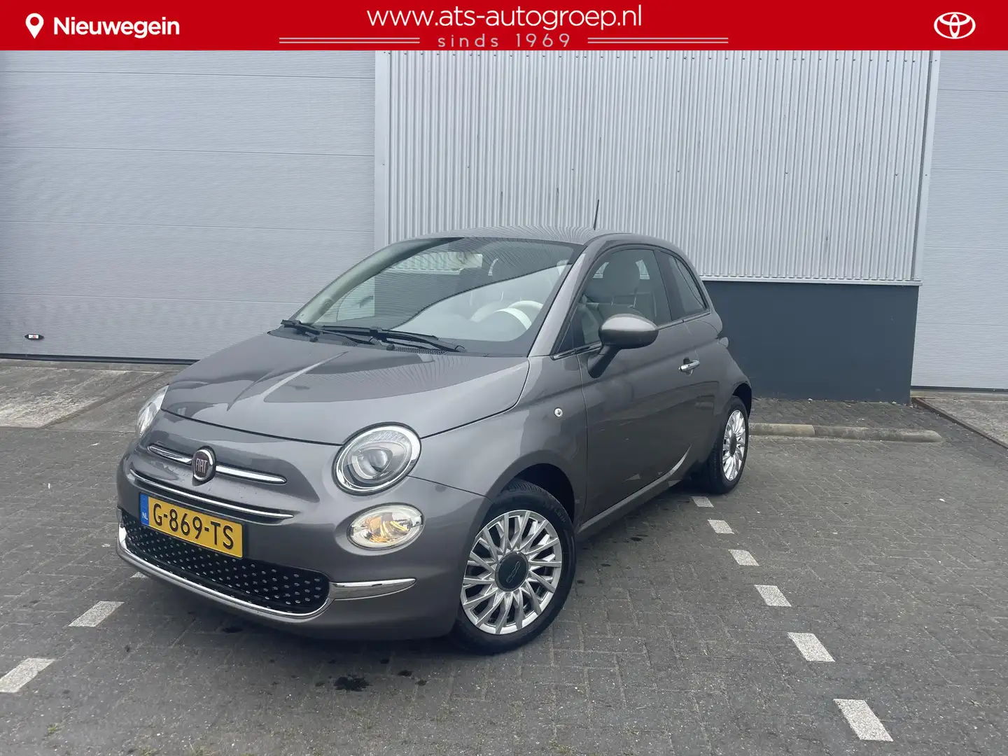 Fiat 500 1.2 Lounge , org 22.000 km Gris - 1