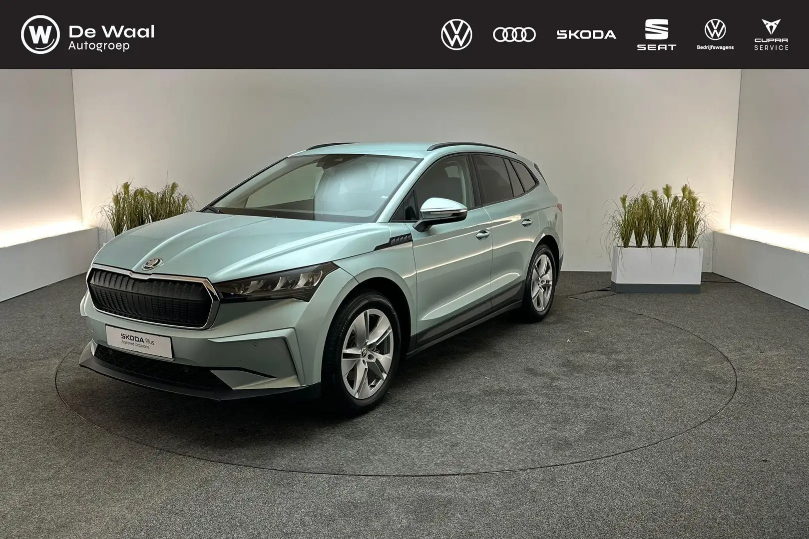 Skoda Enyaq 60 180pk | Lederen bekleding, Achteruitrijcamera, Grijs - 1