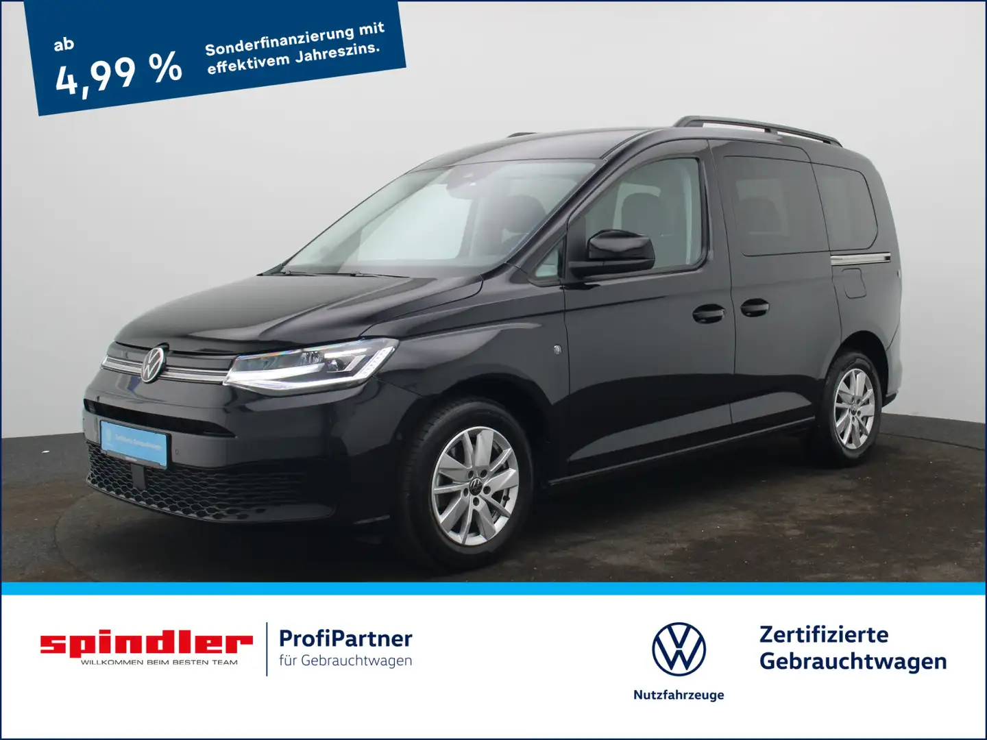 Volkswagen Caddy Kombi Life 2.0 TDI DSG/LED, ACC, Navi, PDC Schwarz - 1
