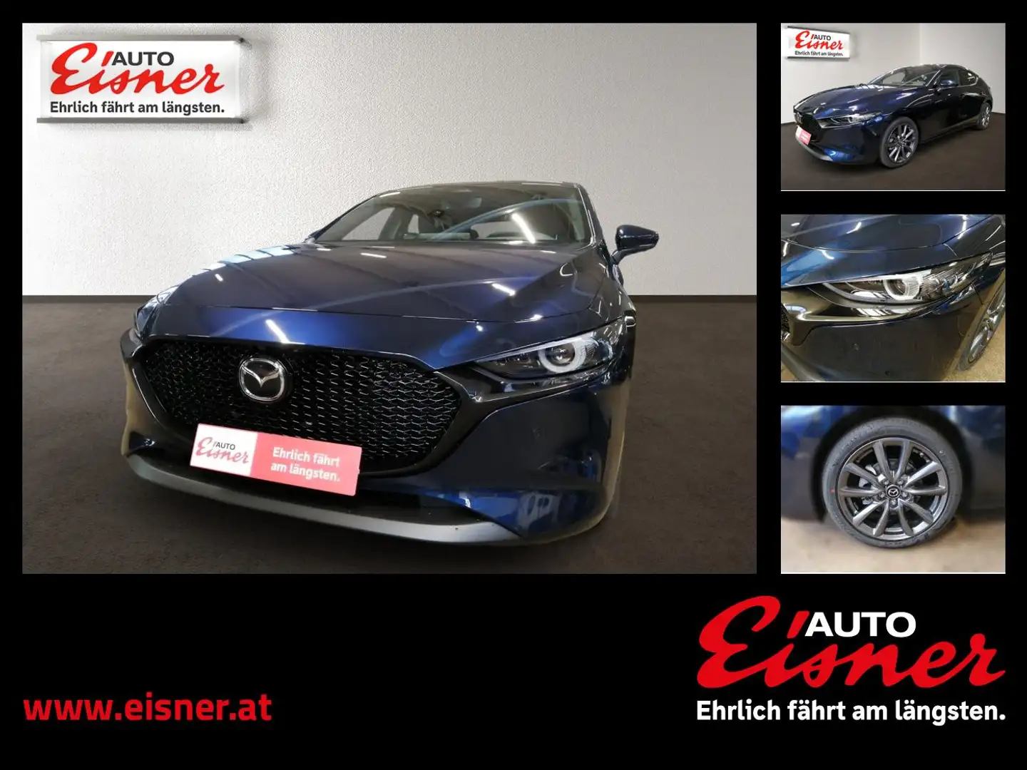 Mazda 3 G140 AT EXCLUSIVE-LINE Berganfahrh., Totwinkel. Blau - 1