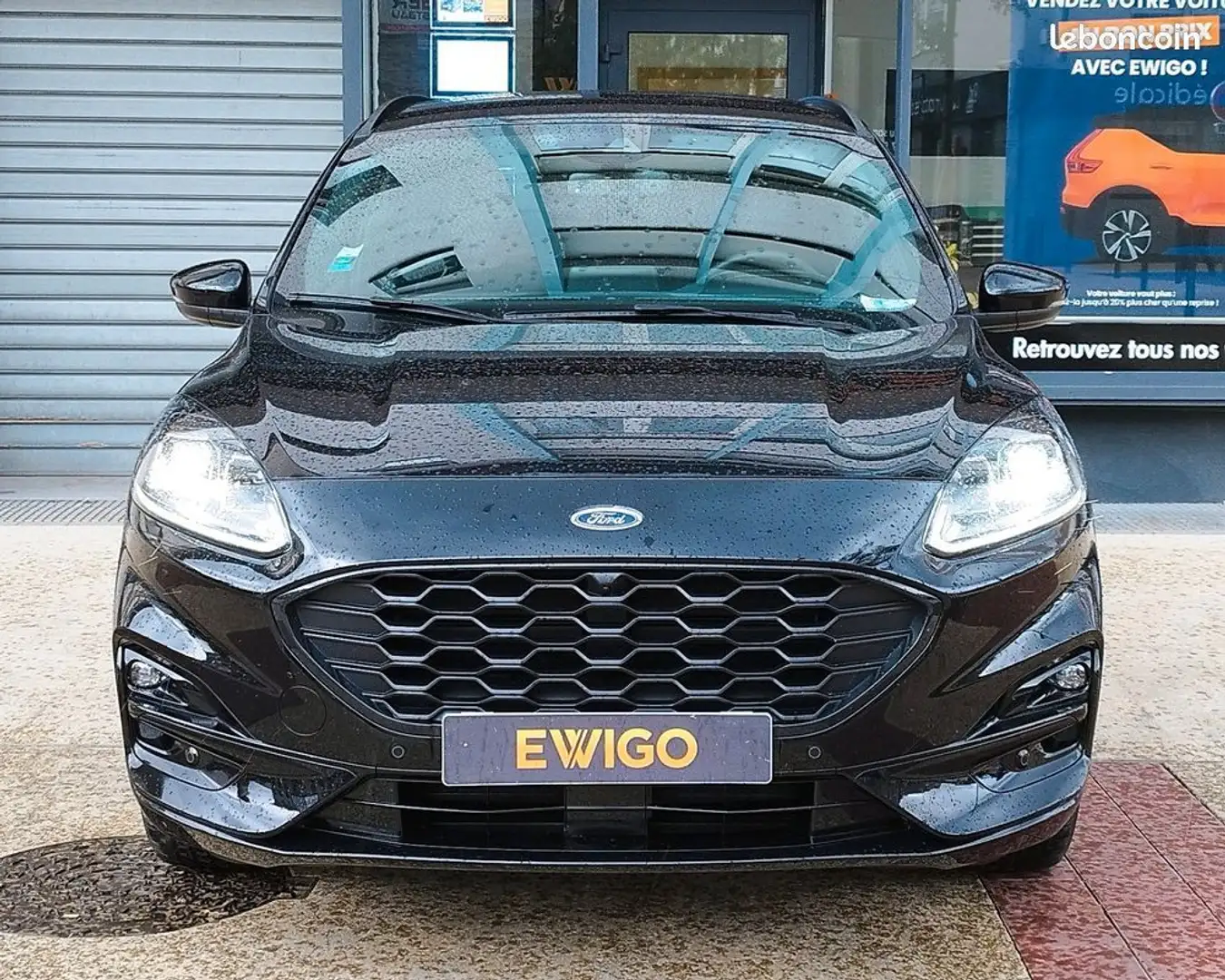 Ford Kuga 2.5 duratec 225h 150 hybrid phev 14.4kwh st-line x 4x4 sieges chauffant av-ar volant camera carplay garantie constructeur Zwart - 2