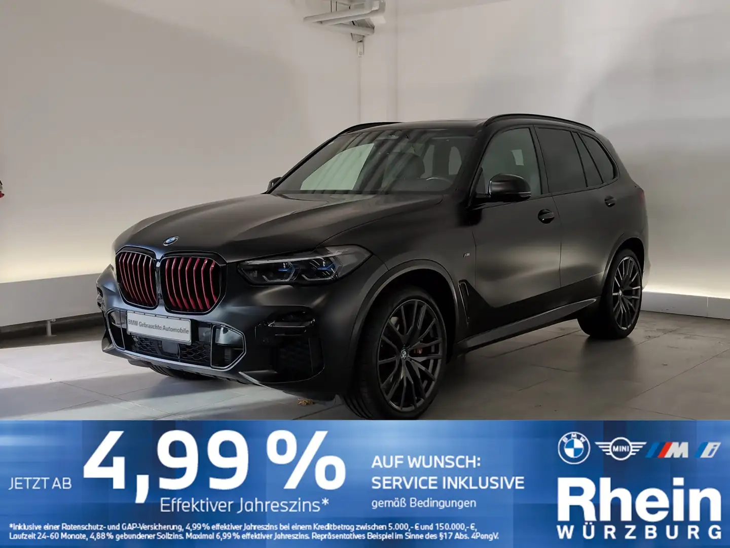 BMW X5 M 50i Black Vermilion Edition AHK/HuD/Pano Noir - 1