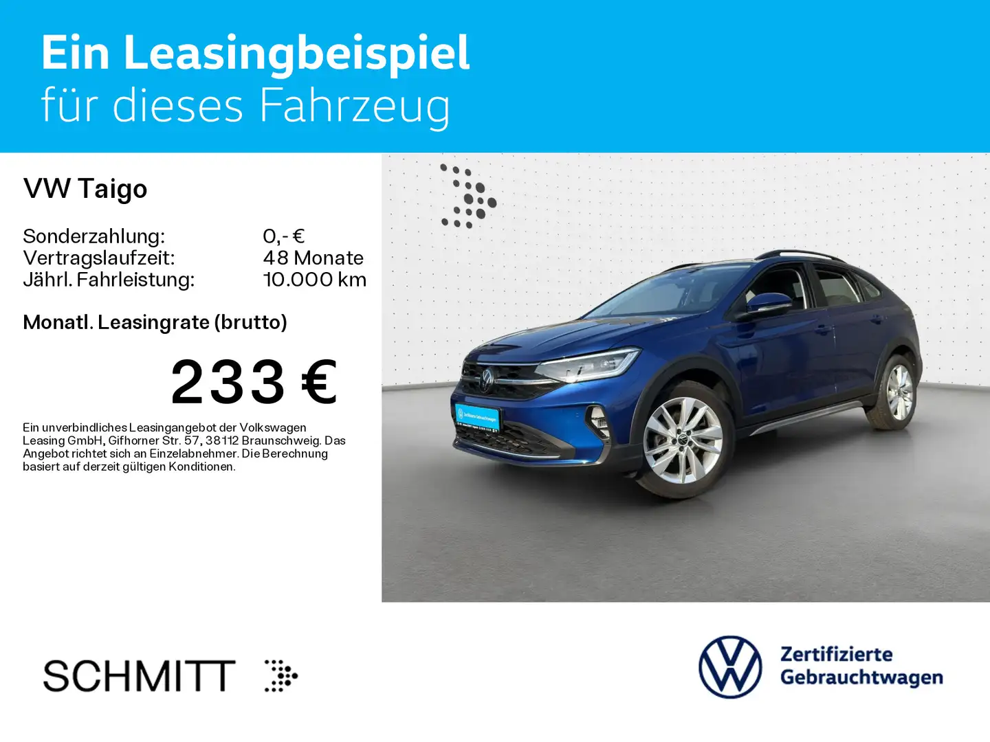 Volkswagen Taigo 1.5 TSI DSG LIFE*IQ.LIGHT*KAMERA*NAVI*KLIM Blau - 2