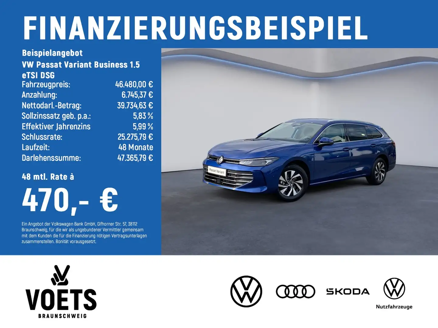 Volkswagen Passat Variant Business 1.5 eTSI DSG TravelAssist Blauw - 2