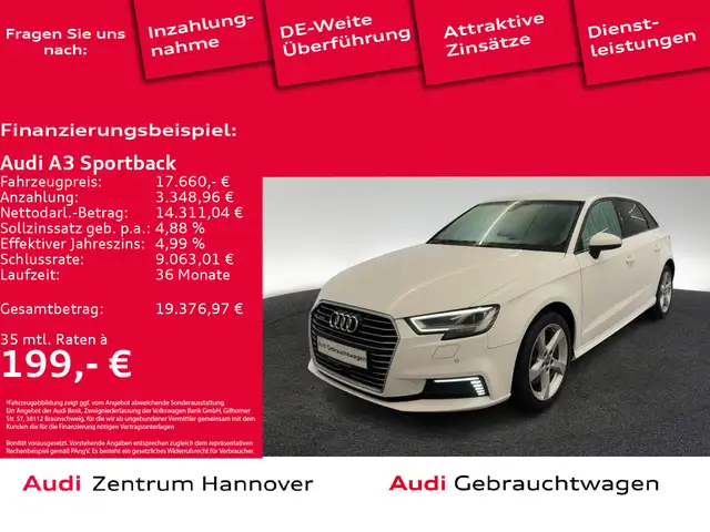 Audi A3 sport 40 TFSIe LED ACC Navi SHZ