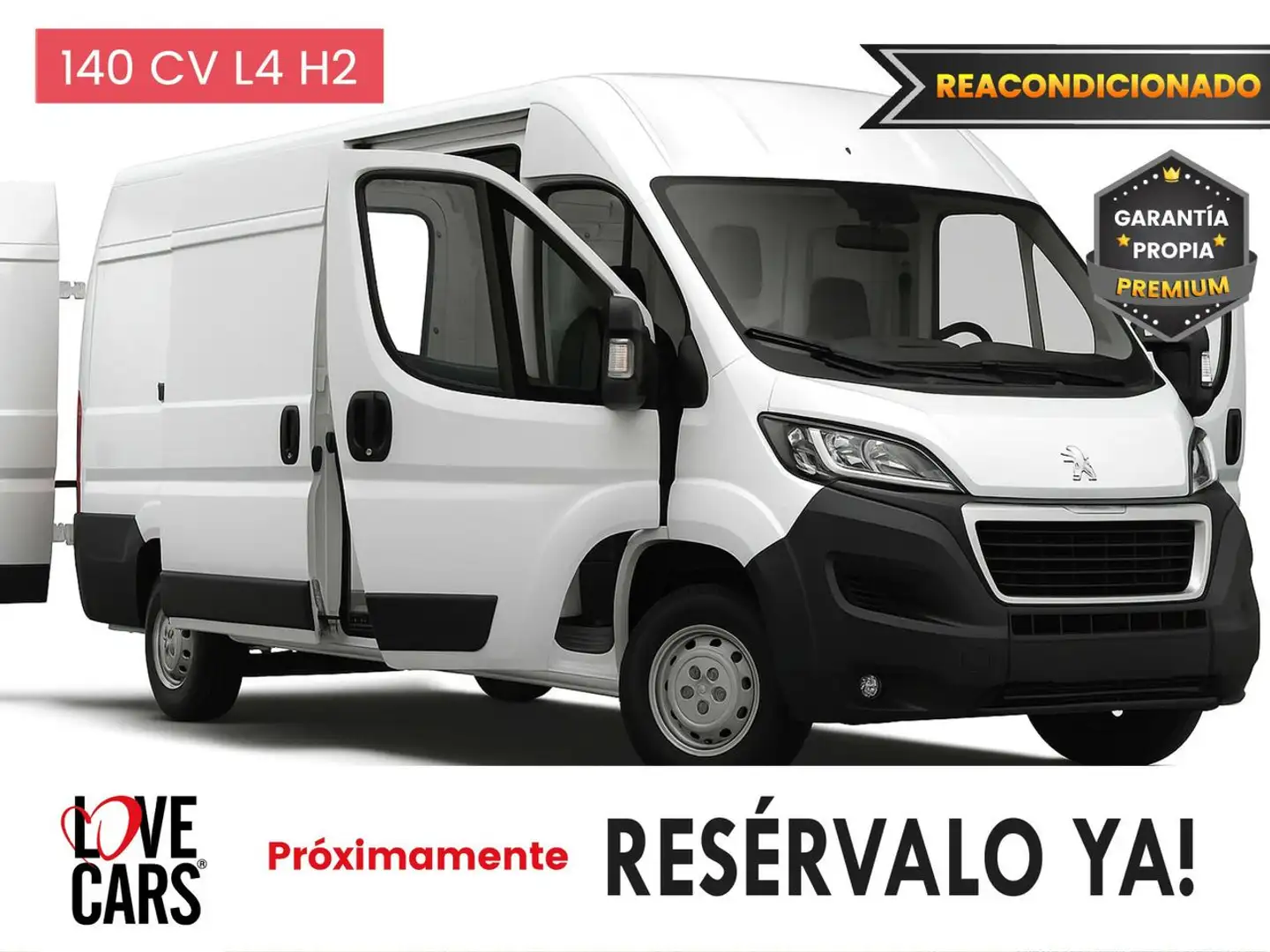 Peugeot Boxer Furgón 2.2BlueHDI 435 L4H3 S&S 140 Wit - 1