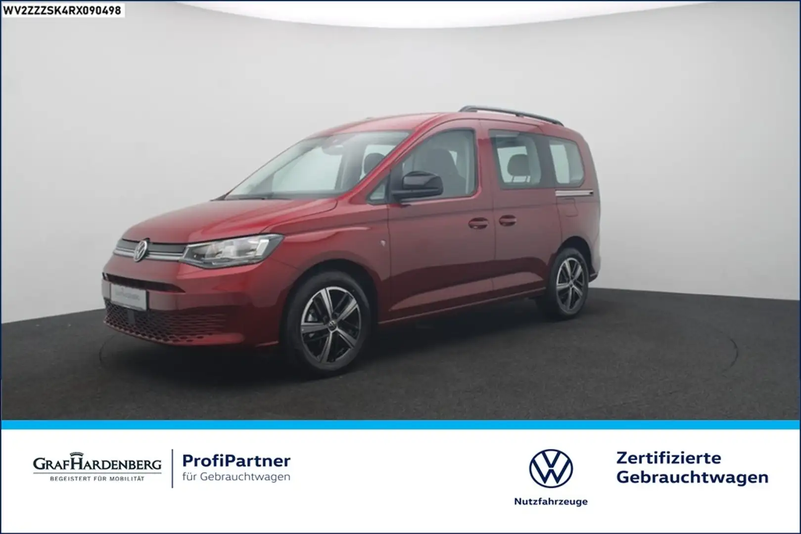 Volkswagen Caddy 5 Sitzer 2.0 TDI Life ACC Einparkhilfe DAB+ Rot - 1