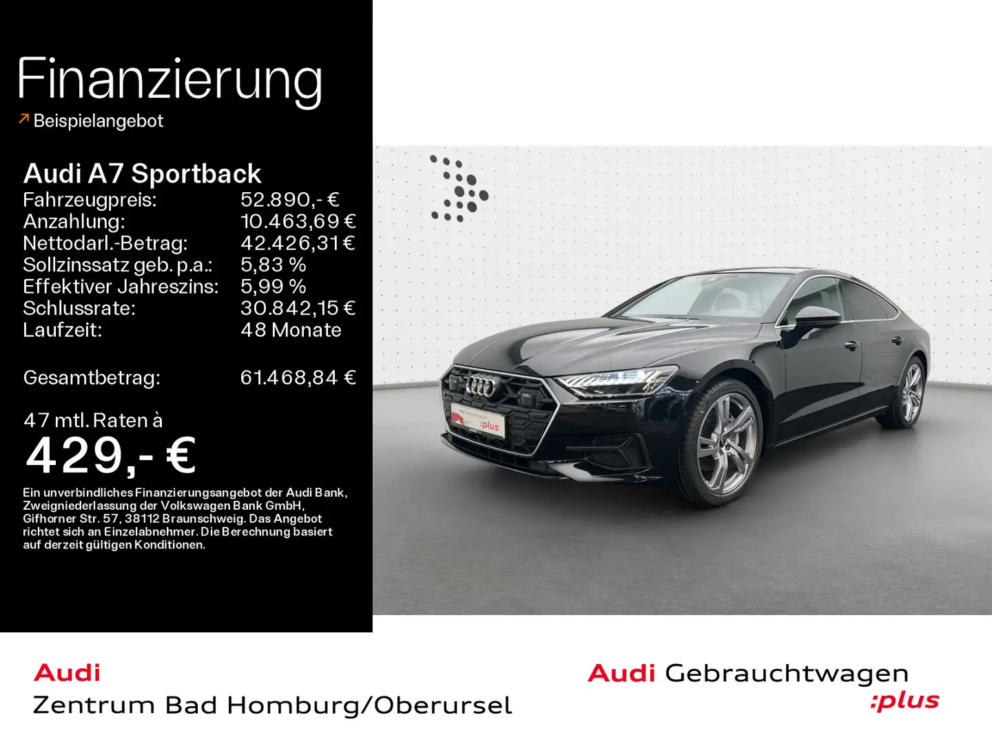 Audi A7 45 TDI quattro*Rückfahrkamera*HeadU Noir - 1