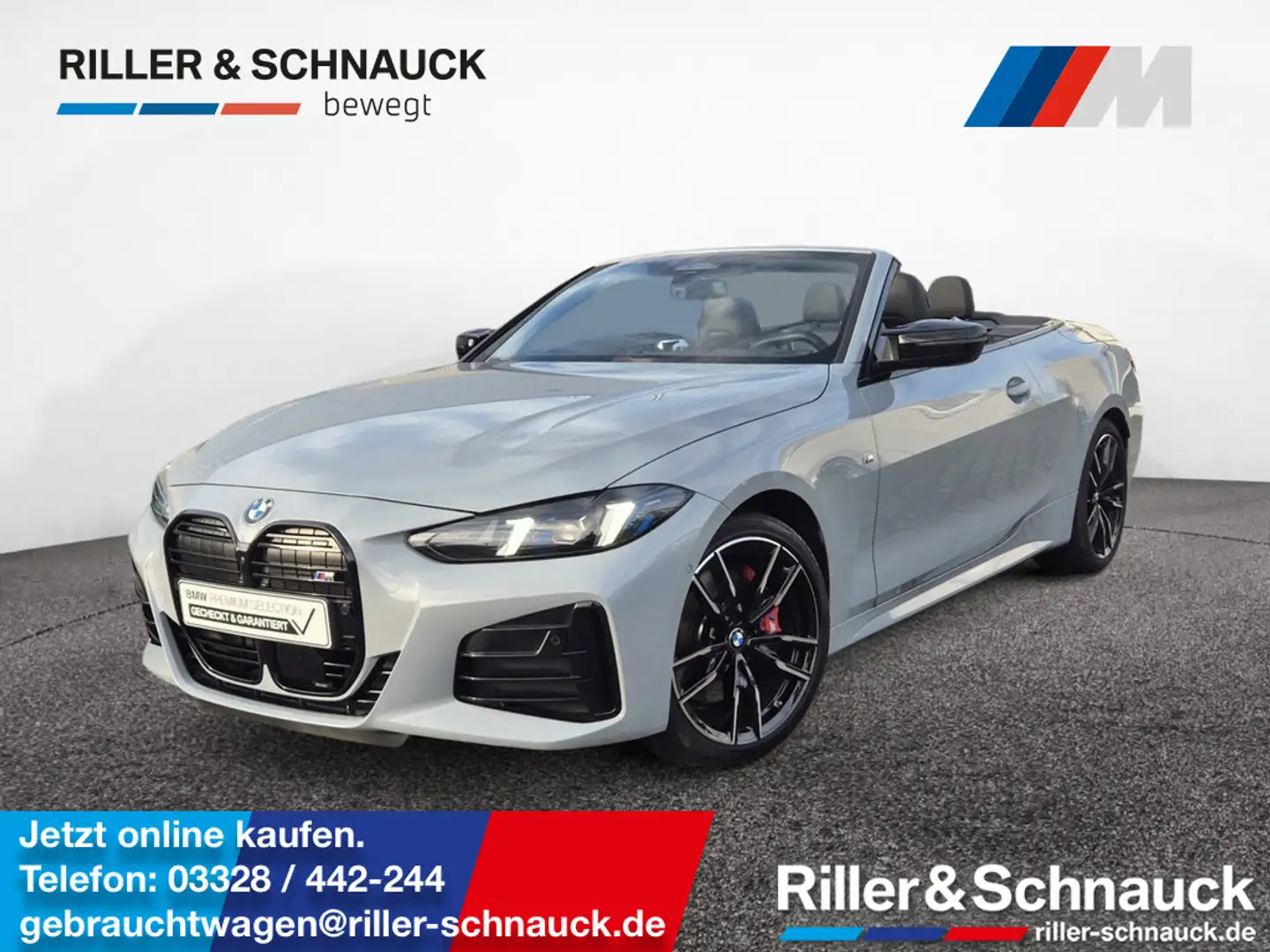 BMW 440 M i xDrive Cabrio M-Pro AHK+HUD+360°KAM+AC Grau - 1