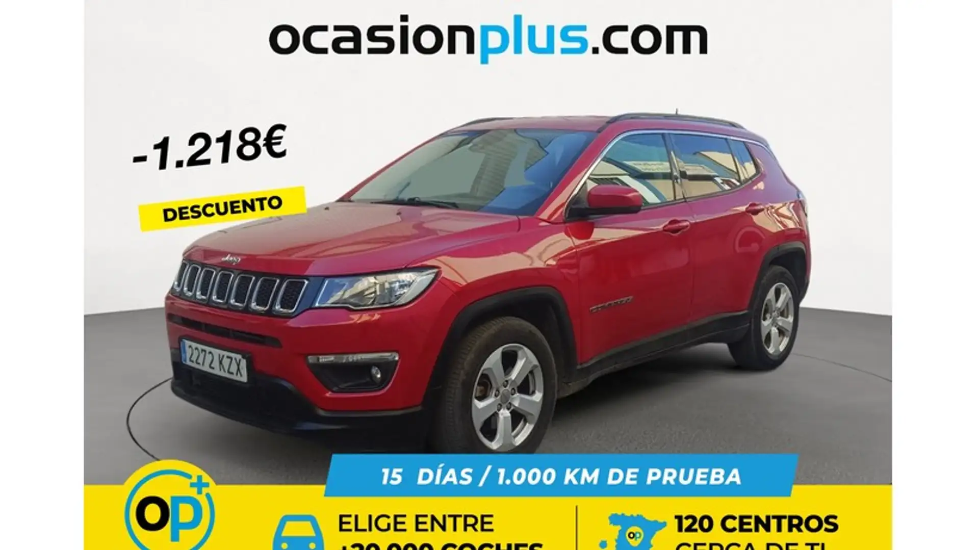 Jeep Compass 1.6 Mjt Longitude 4x2 Rojo - 1