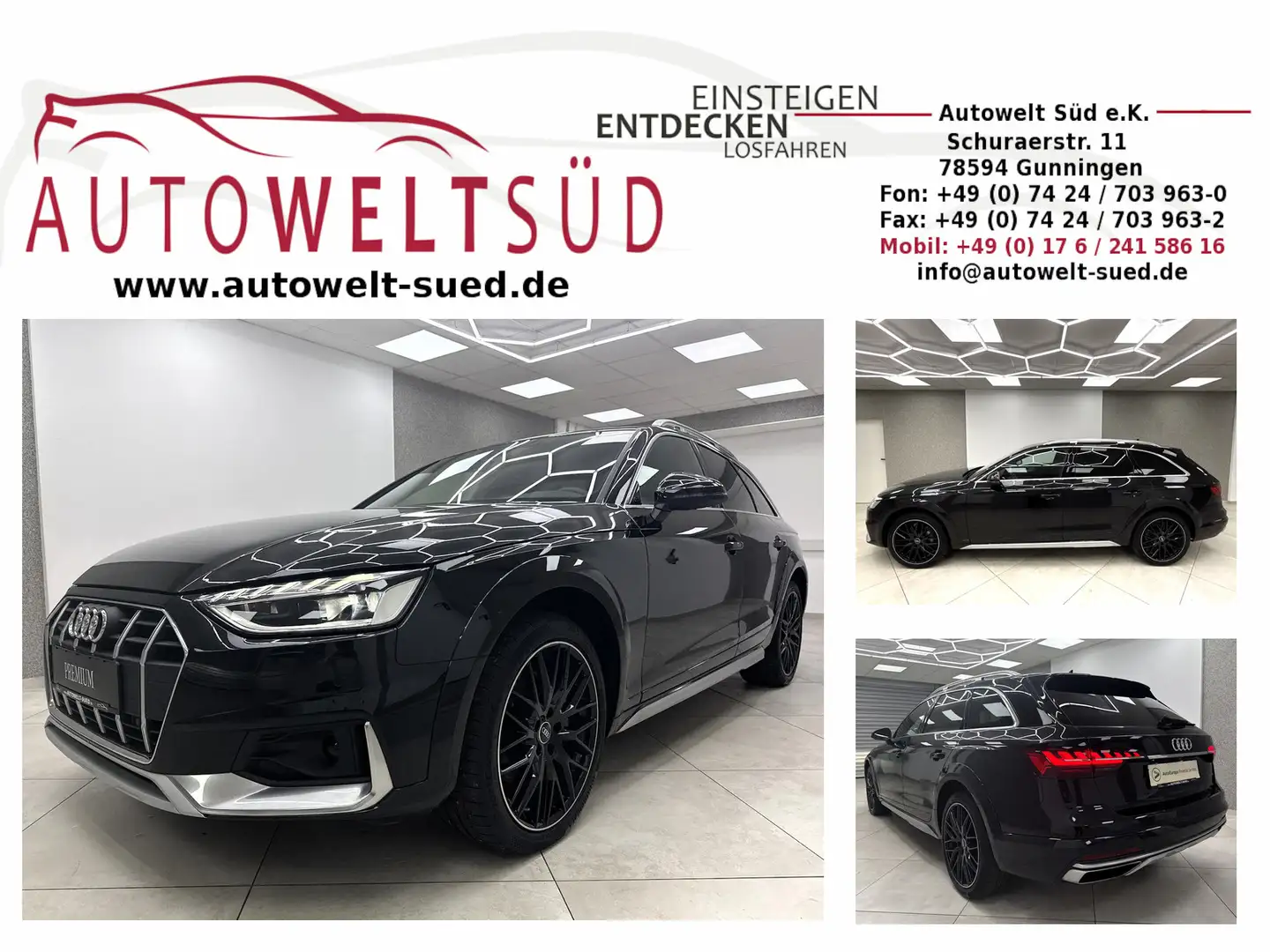 Audi A4 allroad 40 TDI quattro VCkpt AHK RCam KeyL Navi Schwarz - 1