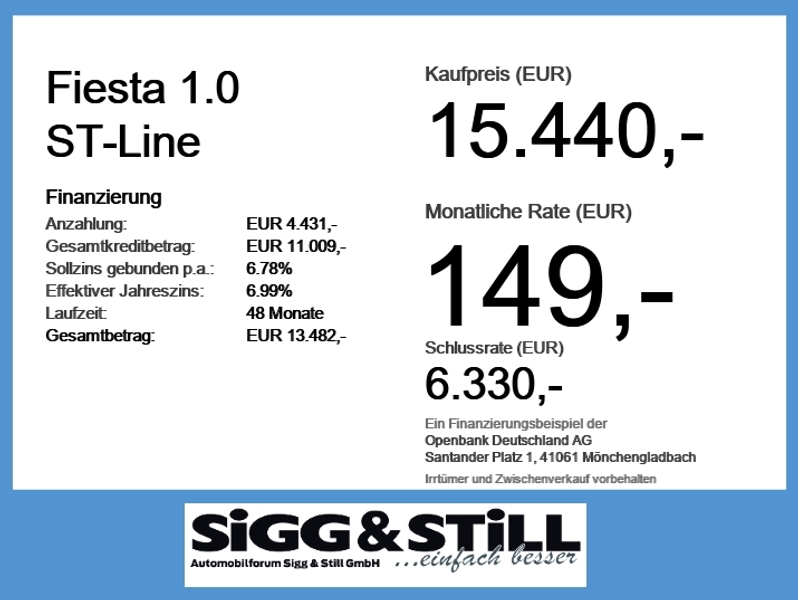 Ford Fiesta 1.0 ST-Line NAV*KLIMAAUT*SHZ*PDC*SPUR*TEMP — photo 4
