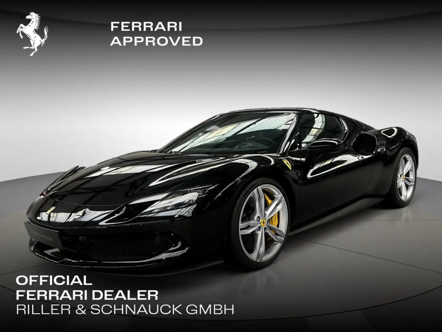 Ferrari 296 GTB *Nero/Giallo*Lift KAMERA NAVI HUD LED Siyah - 1