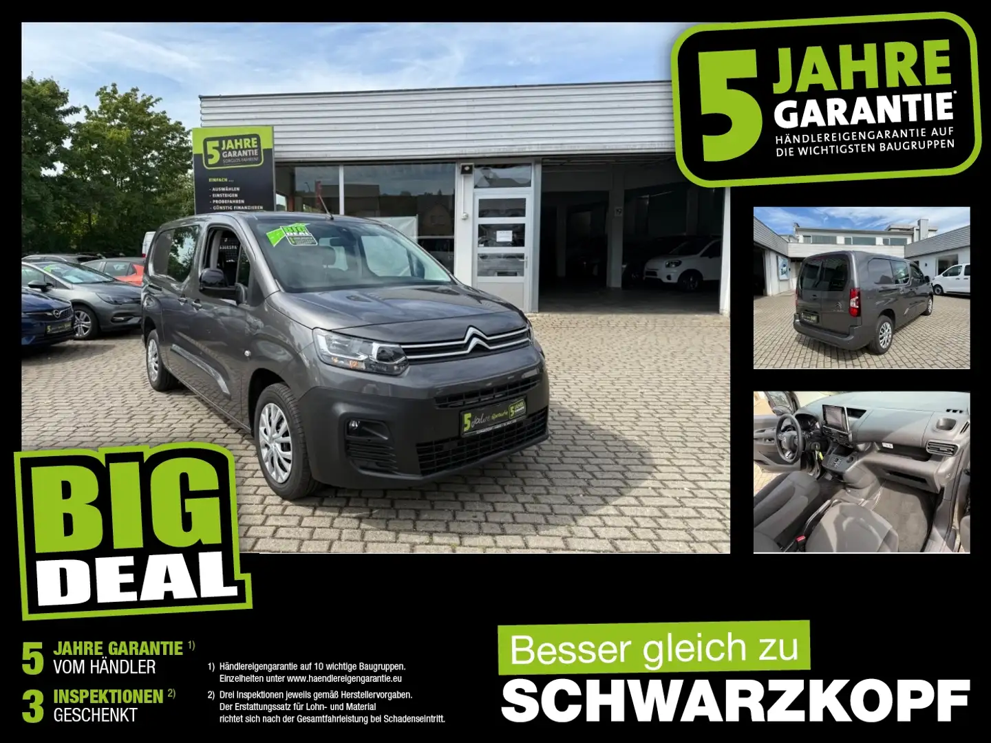 Citroen Berlingo Kasten 1.5BlueHDi Navi,DAB,Tempomat Grau - 1