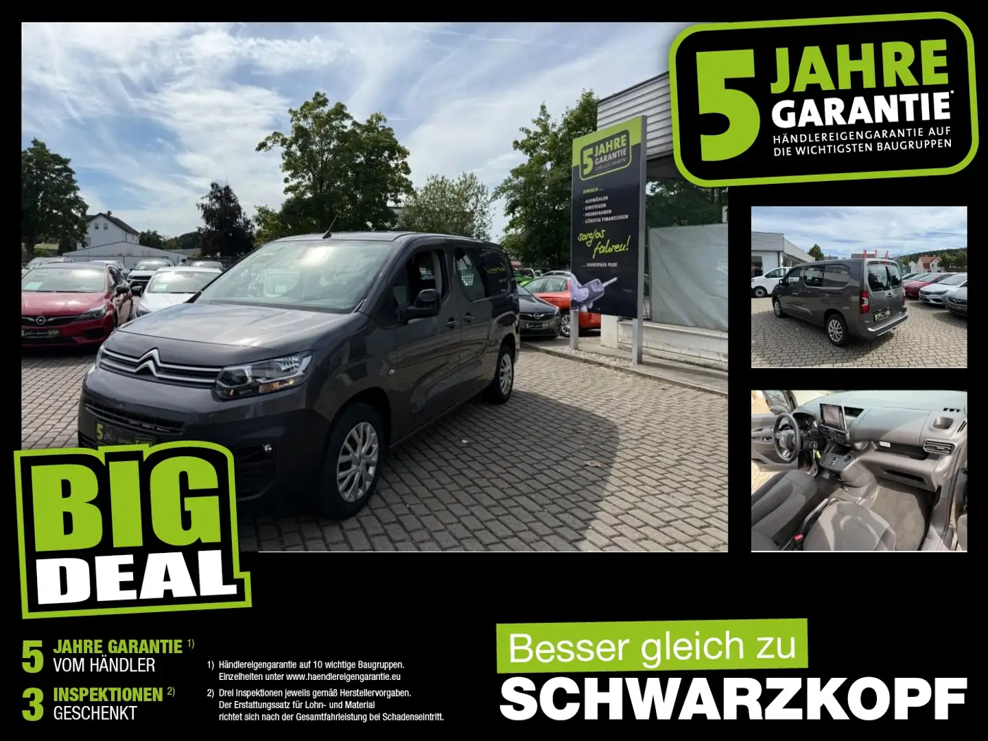Citroen Berlingo Kasten 1.5 BlueHDi Navi,Parkpilot,DAB Grau - 1