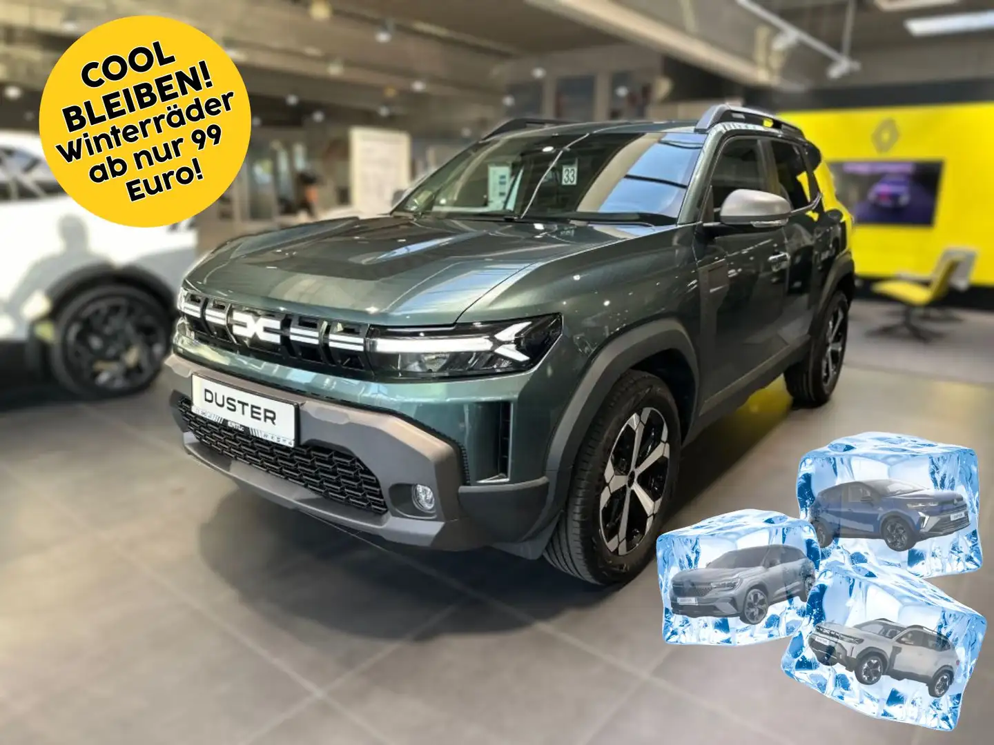 Dacia Duster Journey TCe 130 PS -SOFORT- Grün - 1