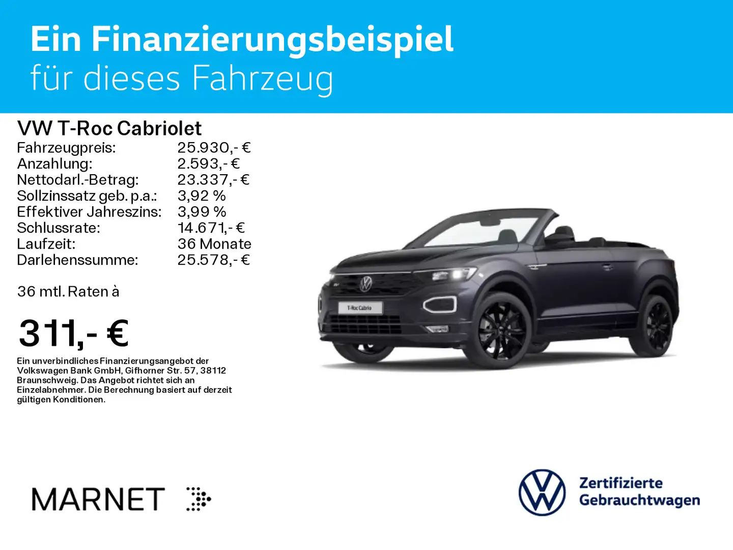 Volkswagen T-Roc R-Line Black Style 1.5 TSI DSG N Schwarz - 2