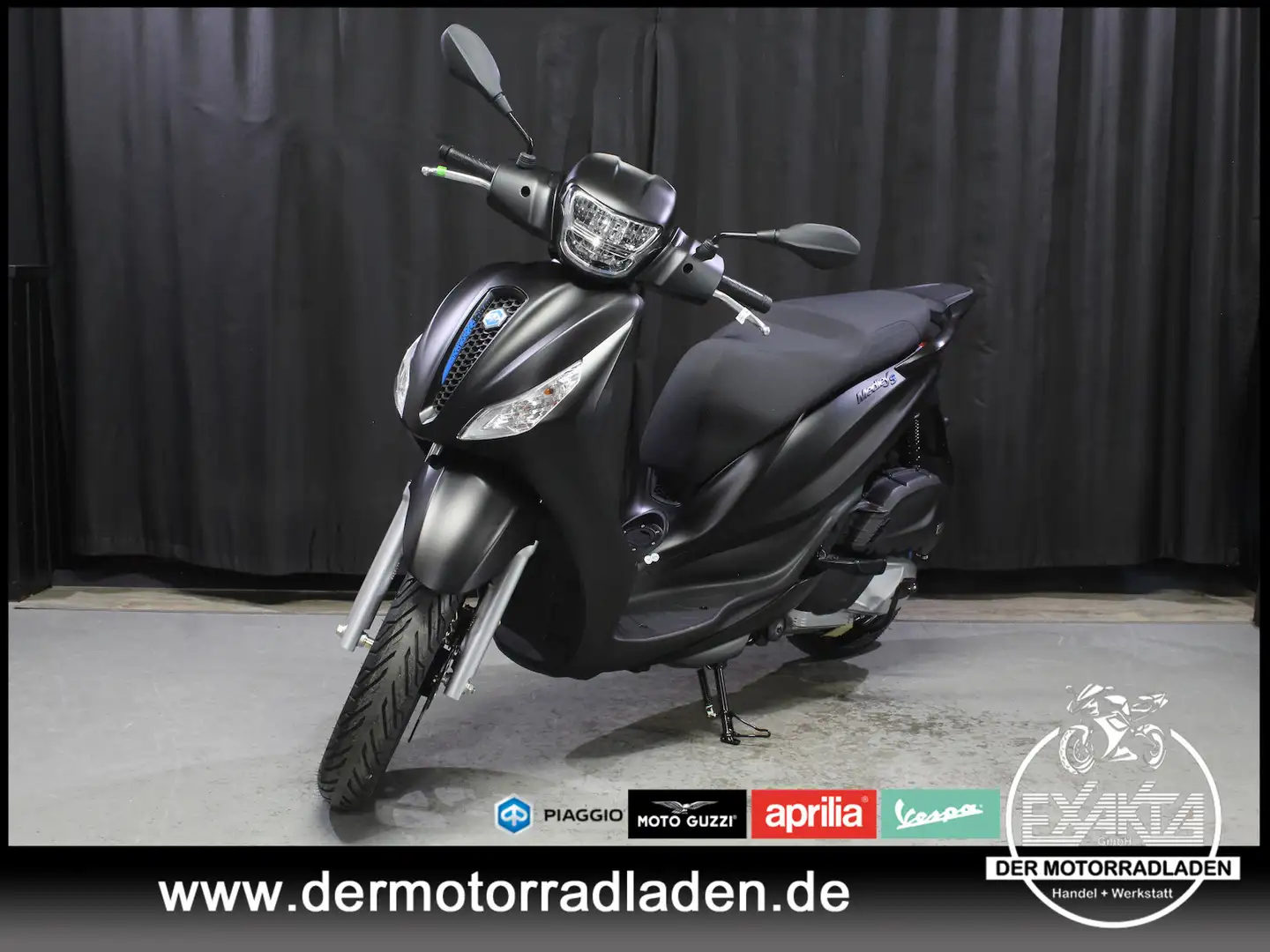 Piaggio Medley 125 MEDLEY 125 SPORT E5+ BLACK // 0% Finanz // Noir - 1