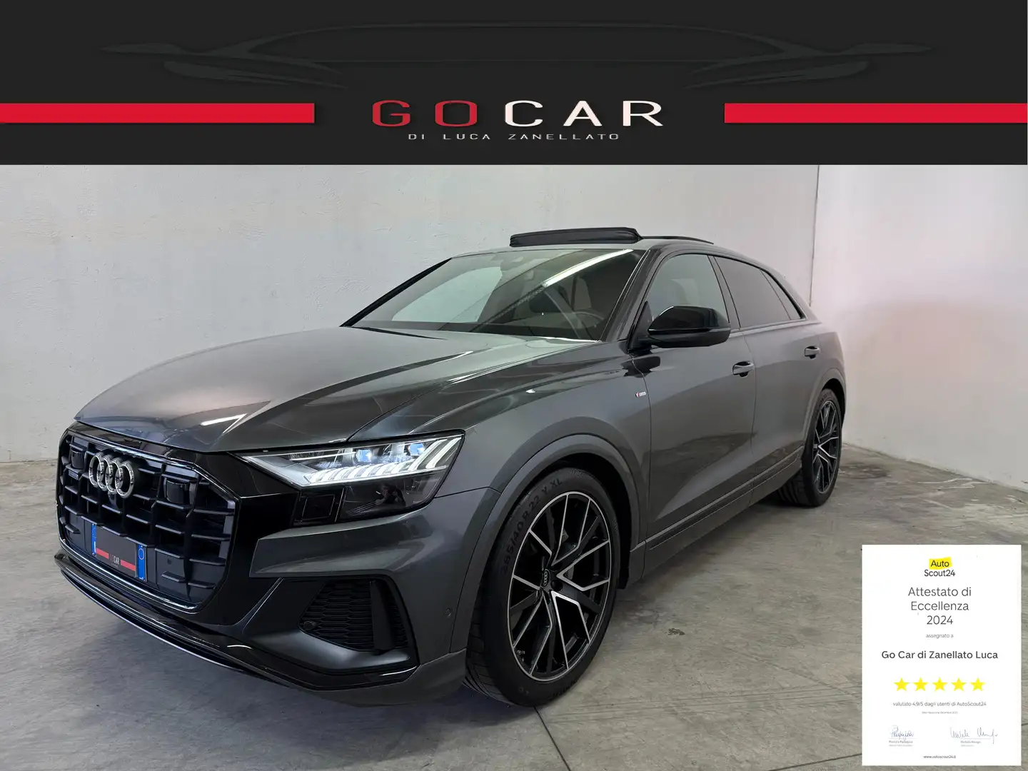 Audi Q8 50 3.0 Tdi Mhev Sport Quattro Tiptronic 4 RUOTE ST Gris - 1