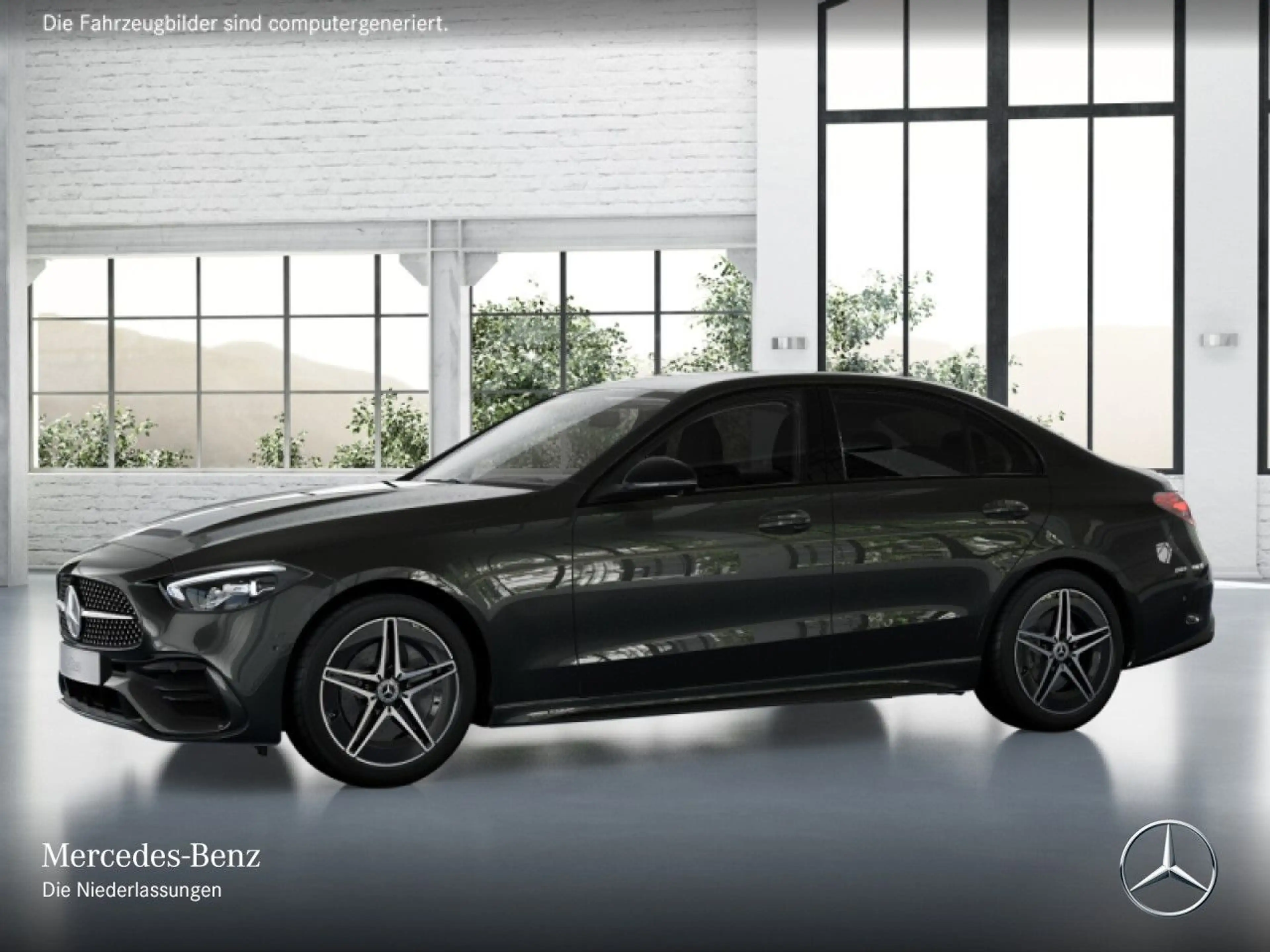 Mercedes-Benz C 180 AMG+NIGHT+360+LED+TOTW+KEYLESS+9G — photo 3
