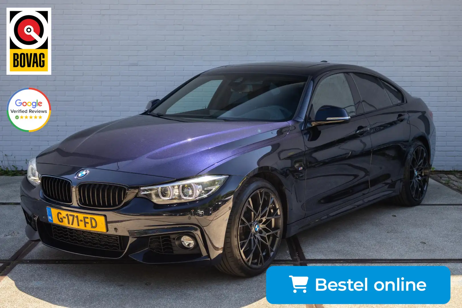 BMW 418 4-serie Gran Coupé 418i High Executive Edition Negro - 1