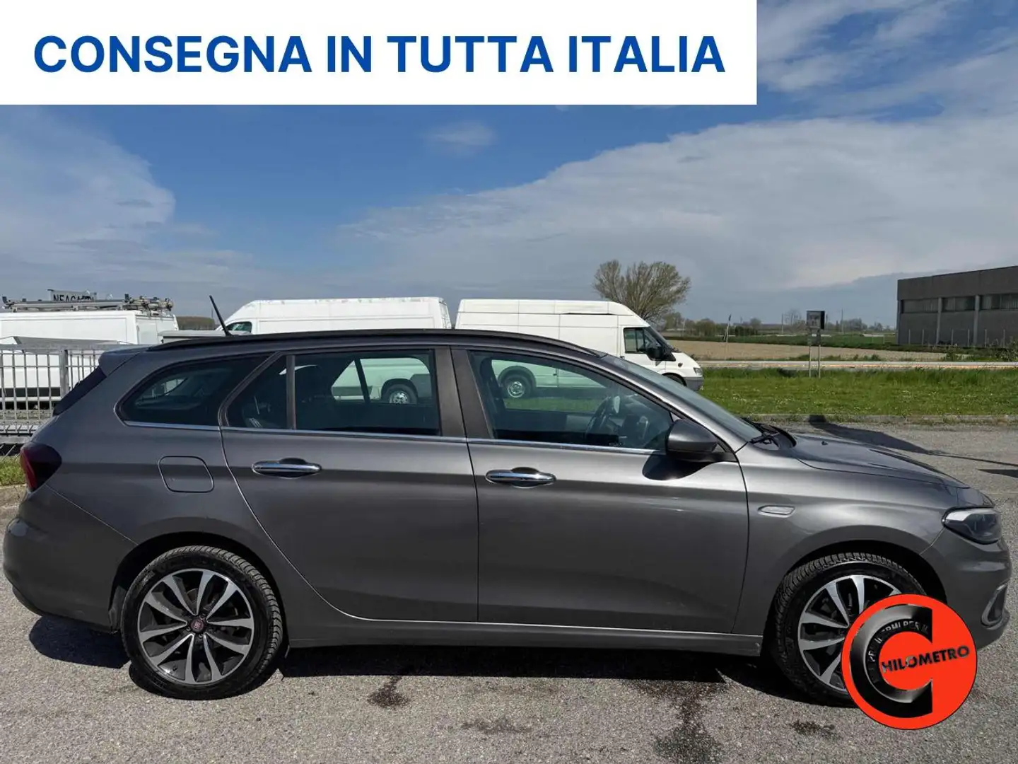 Fiat Tipo 1.6 MJT LOUNGE DCT AUT/CRUISE-NAVI-LEED-CERCHI 17- Gris - 2