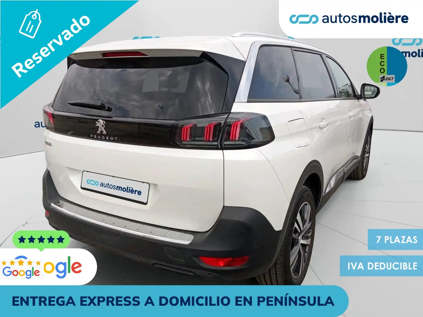 Peugeot 5008 Hybrid Allure Pack 136 eDCS6 Blanc - 2