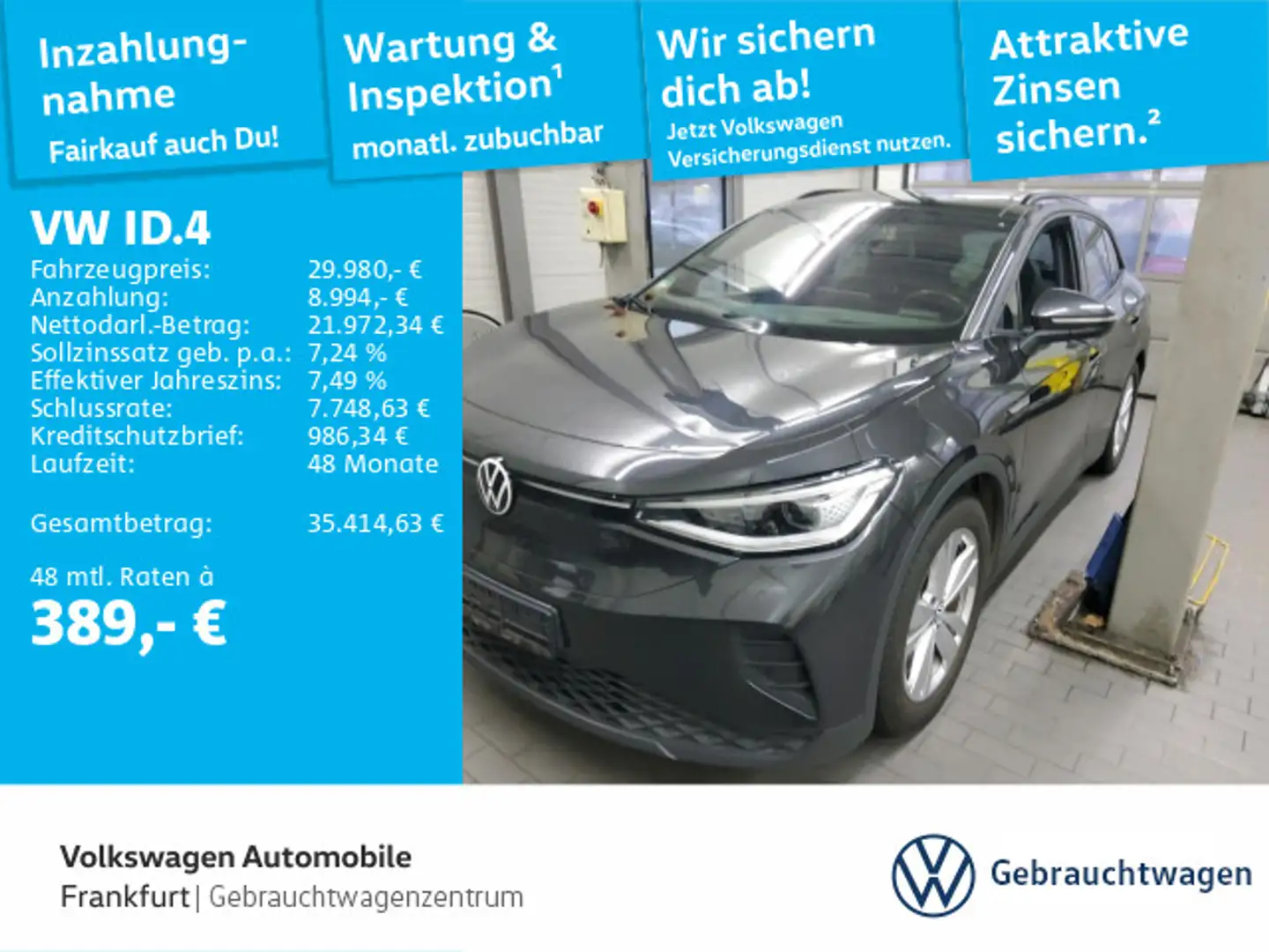 Volkswagen ID.4 Pro Performance Navi IQ.Light ACC SideAssis Grau - 1