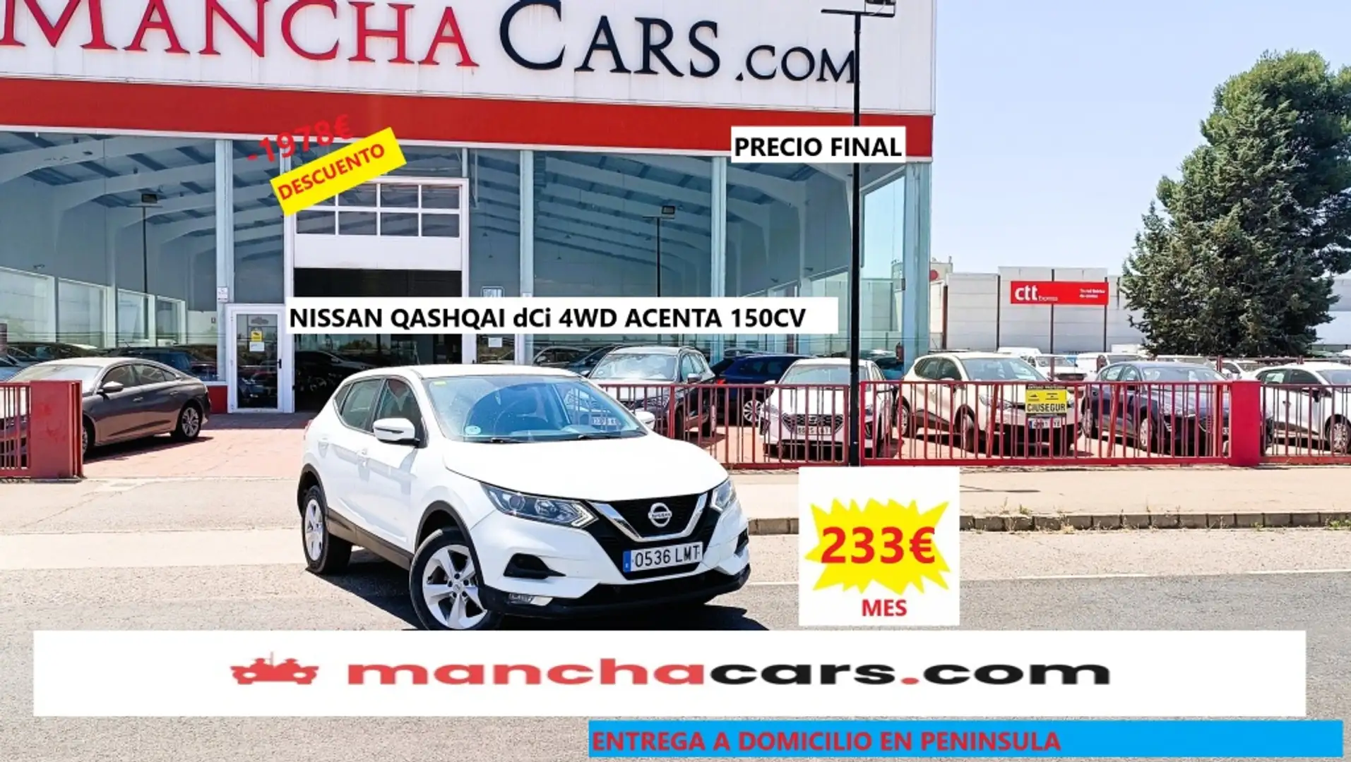 Nissan Qashqai 1.7dCI Acenta 4x4-I Blanco - 1