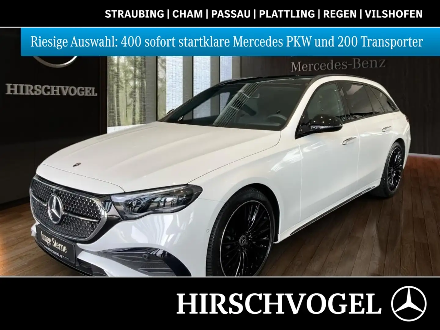 Mercedes-Benz E 300 e AMG-Line+Night+Pano+DISTR+KEYLESS+Memory Weiß - 1