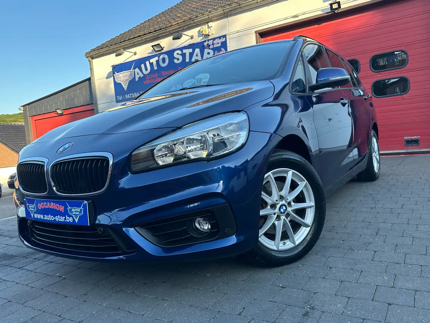 BMW 214 d Gran Tourer JOY Edition 7 PLACES GPS EURO 6b Blauw - 1