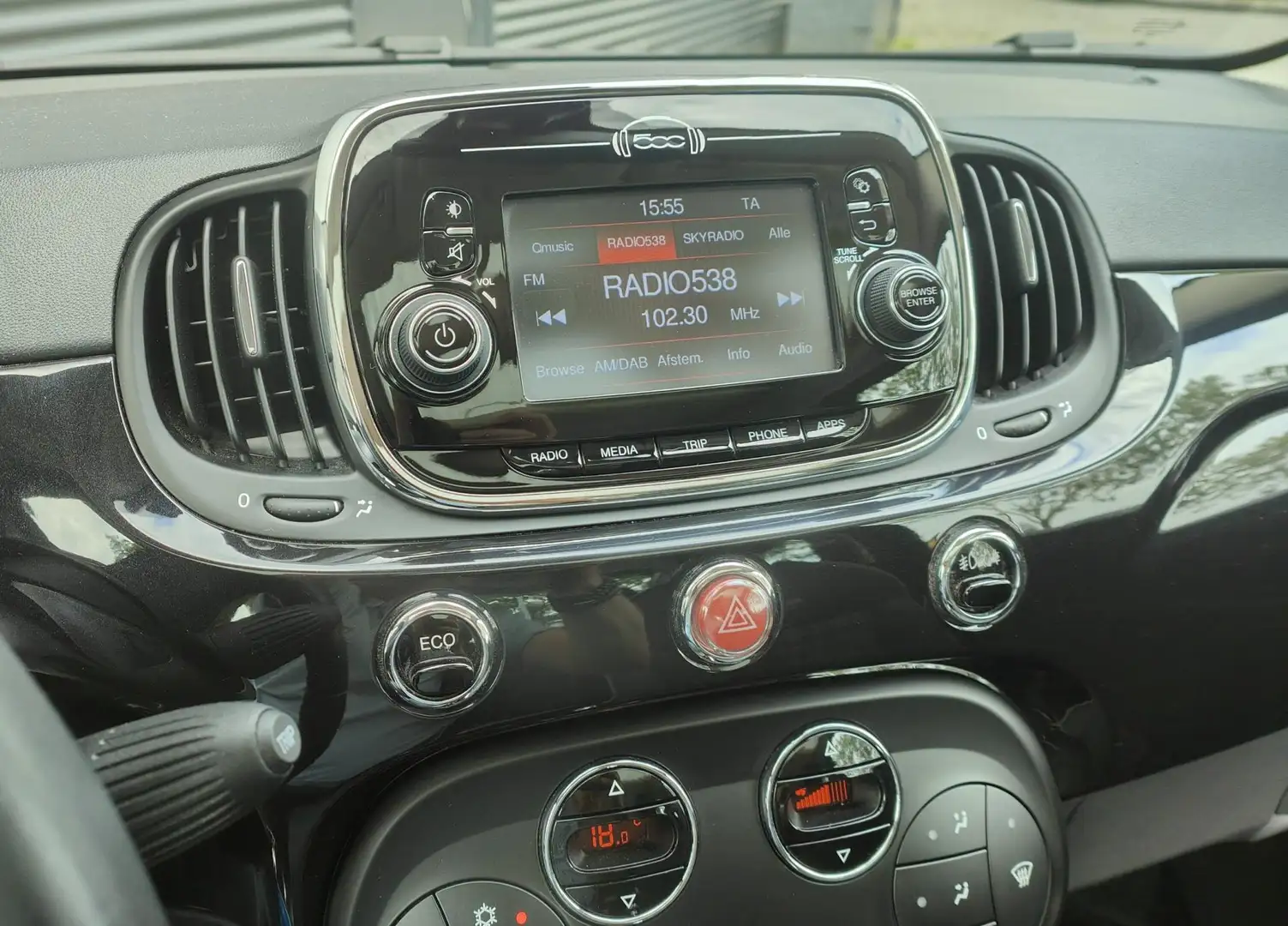 Fiat 500C 0.9 TwinAir Turbo Lounge NAP-NAVI-SPOTIFY Noir - 2